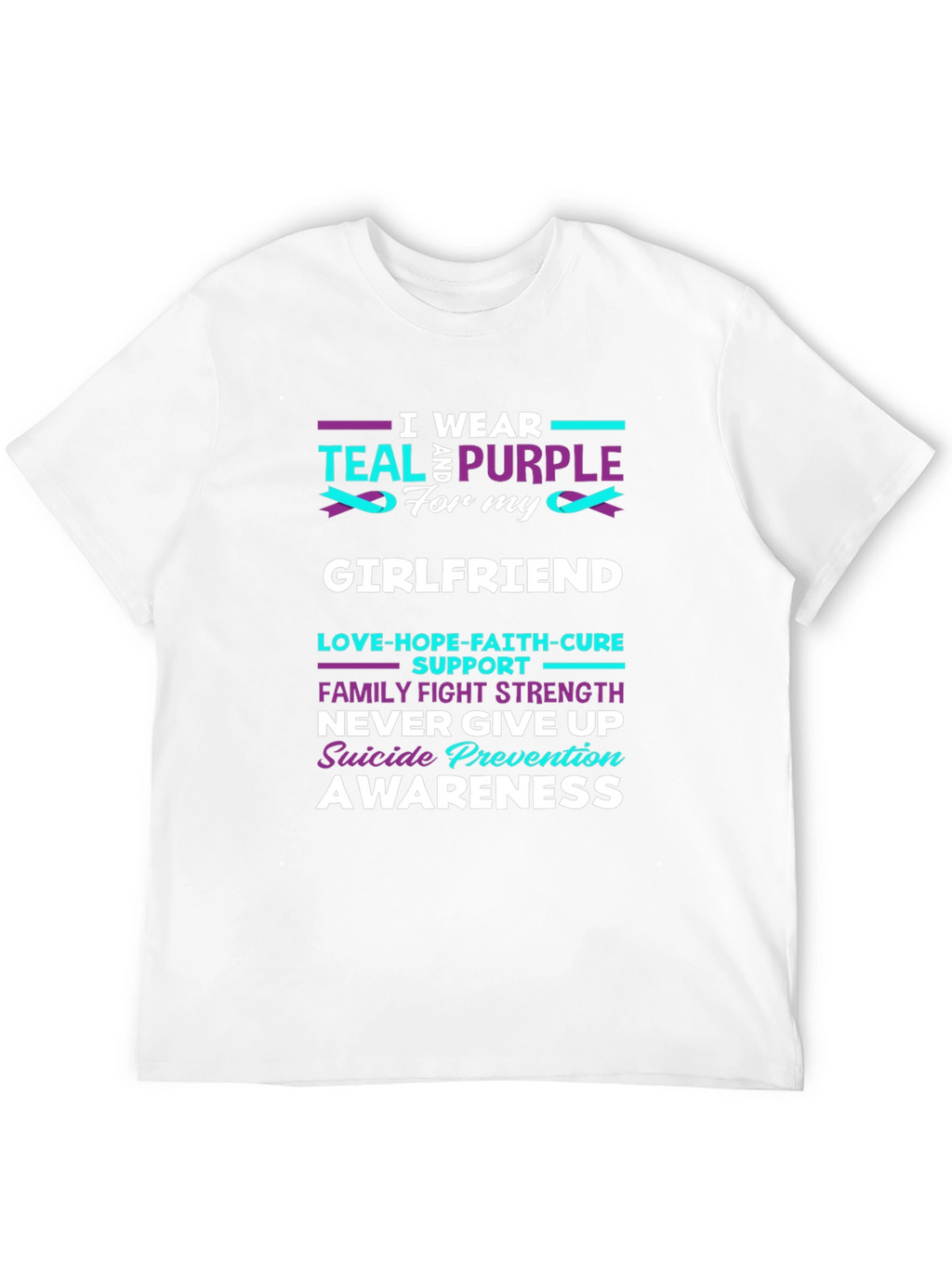 Teal & Purple Suicide Prevention Awareness T-Shirt