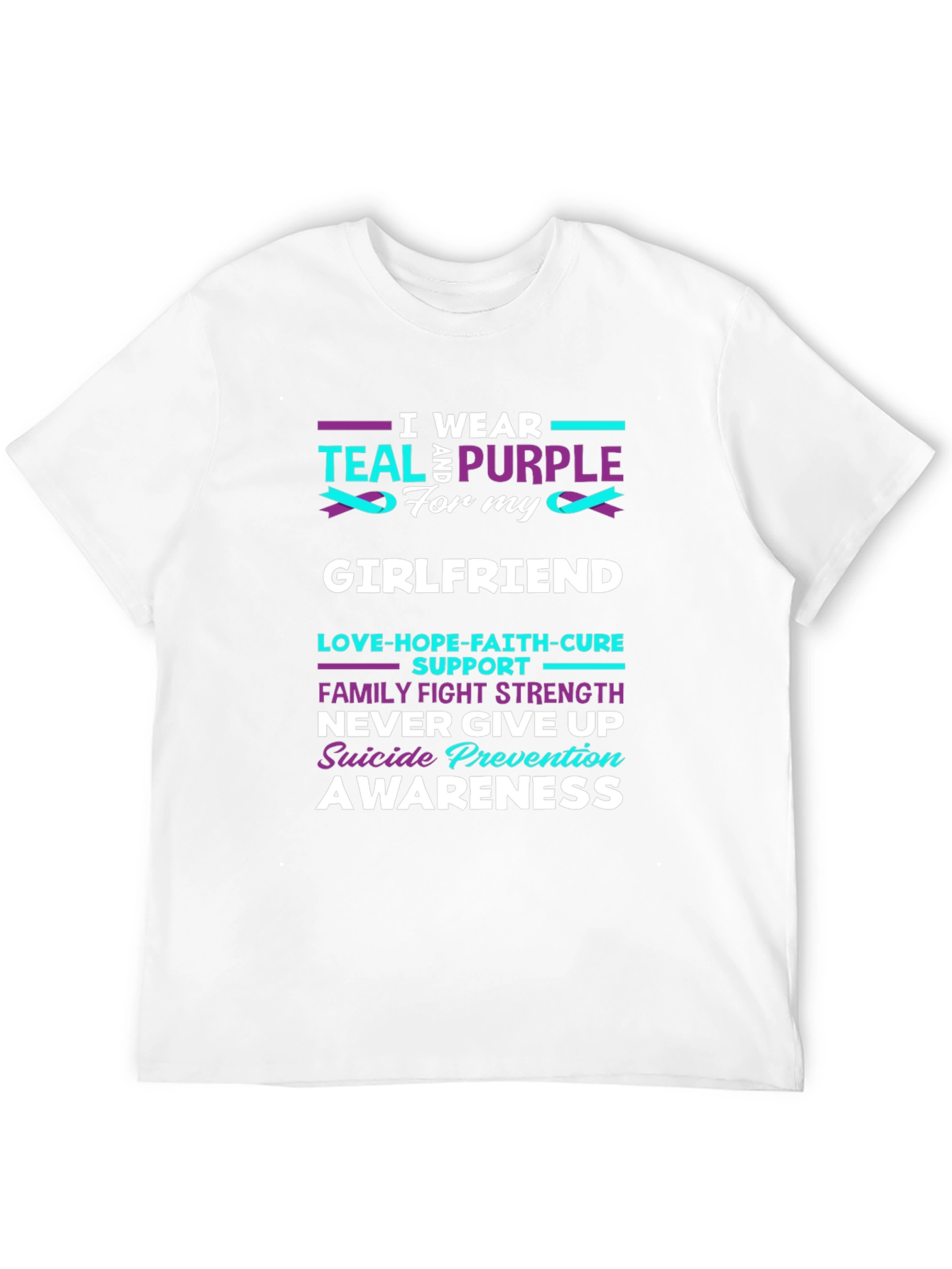 Teal & Purple Suicide Prevention Awareness T-Shirt