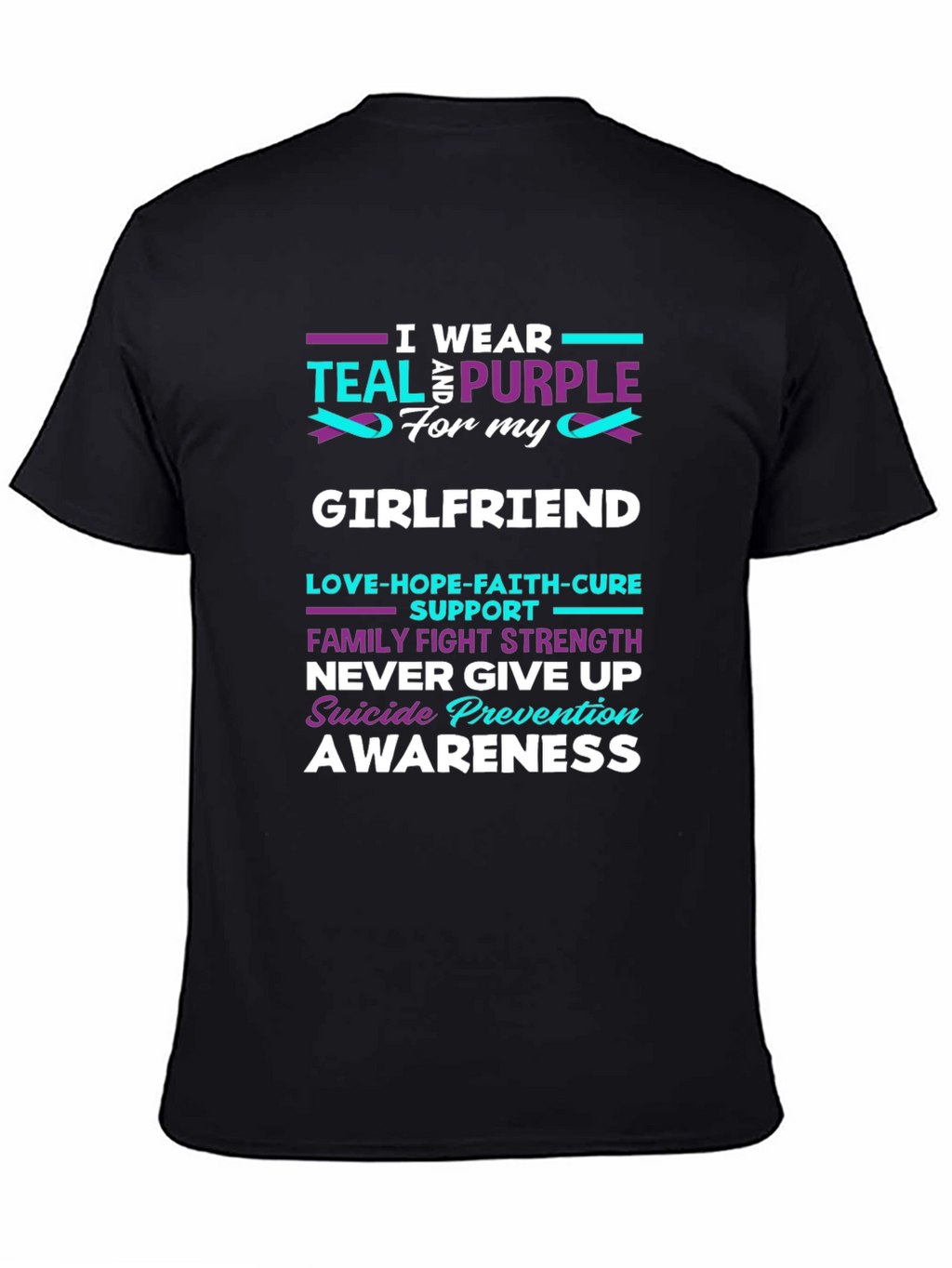 Teal & Purple Suicide Prevention Awareness T-Shirt