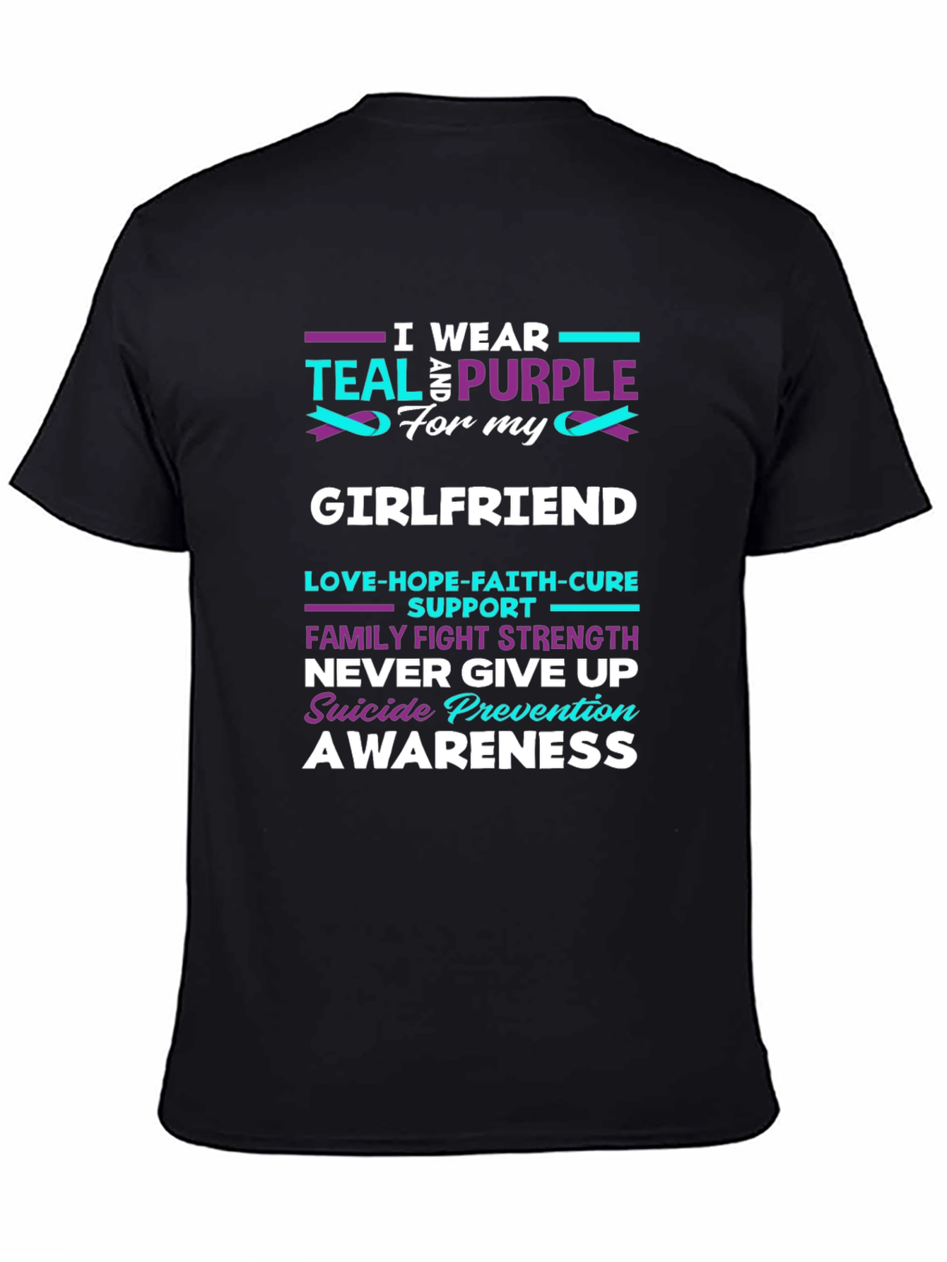 Teal & Purple Suicide Prevention Awareness T-Shirt