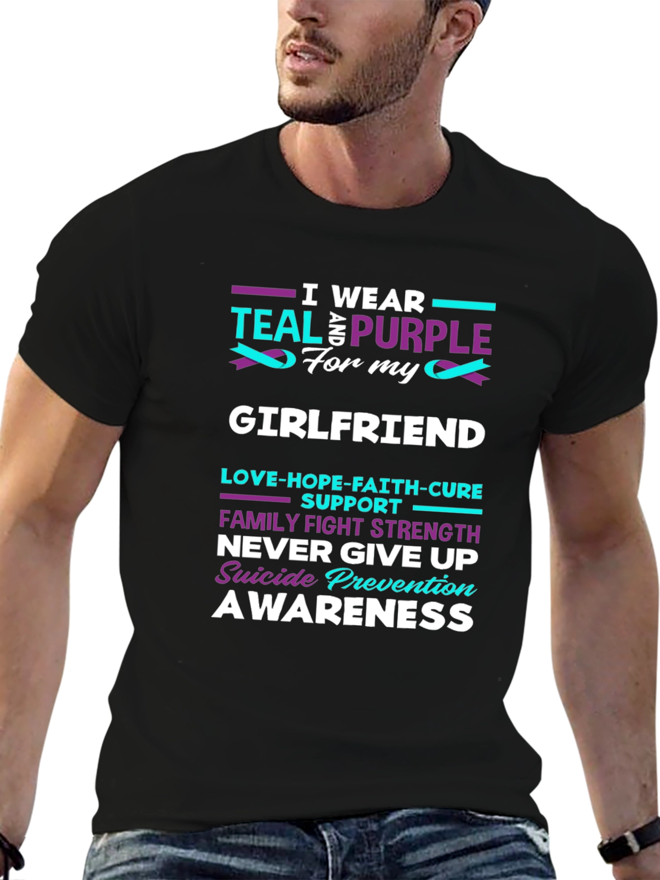 Teal & Purple Suicide Prevention Awareness T-Shirt