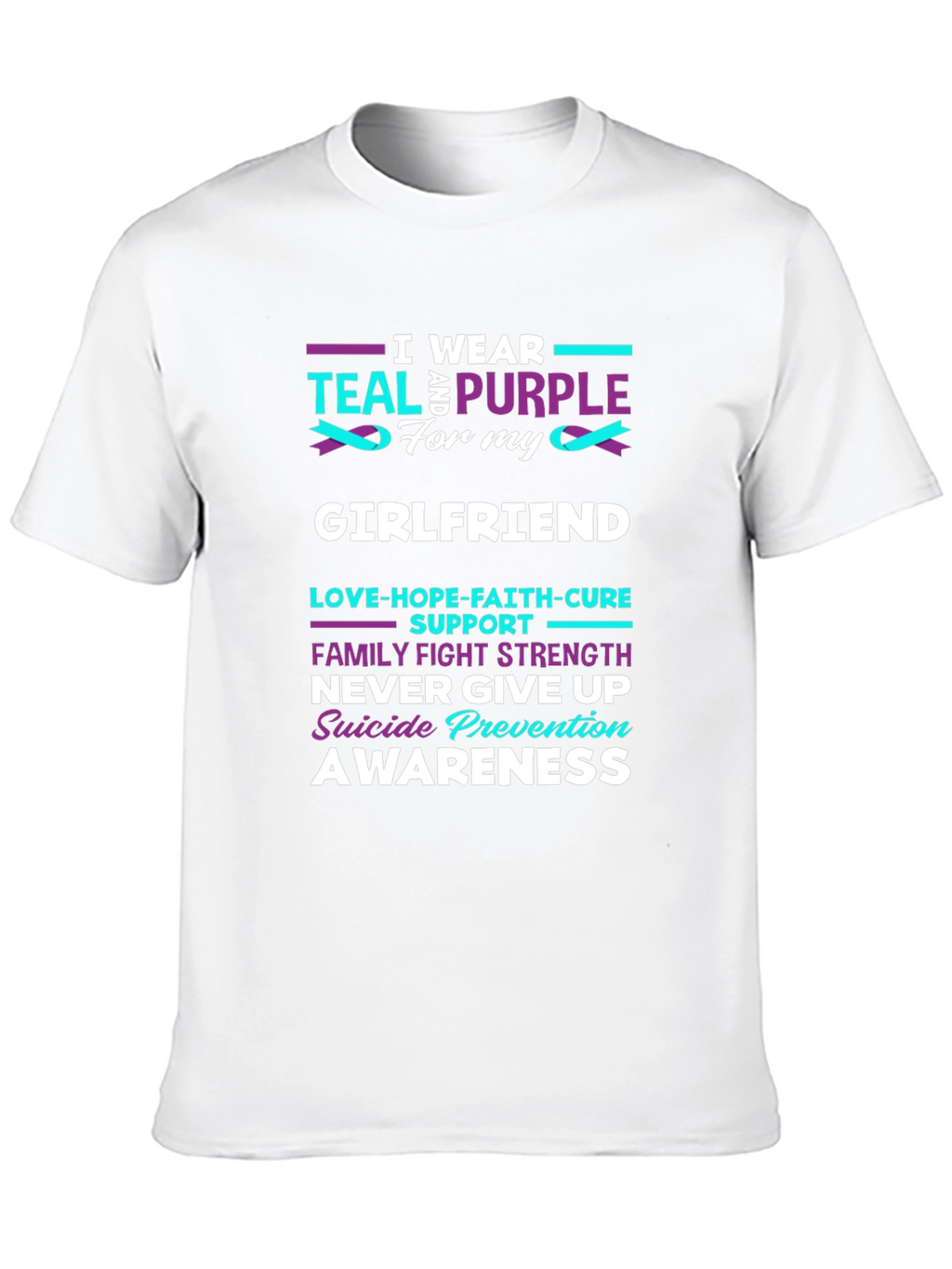 Teal & Purple Suicide Prevention Awareness T-Shirt