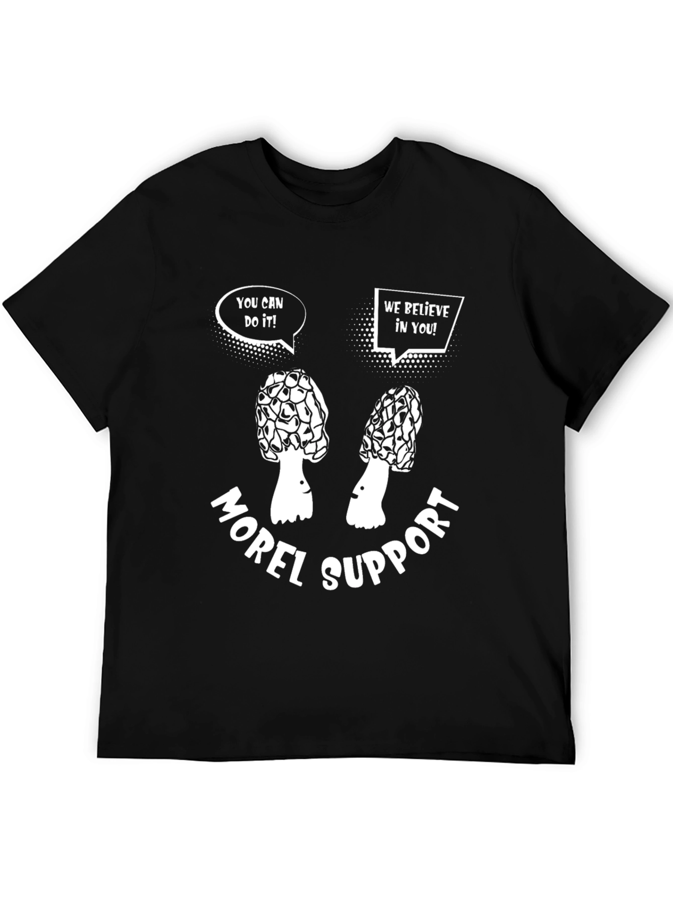Morel Support T-Shirt Funny Mushroom Hunting Tee