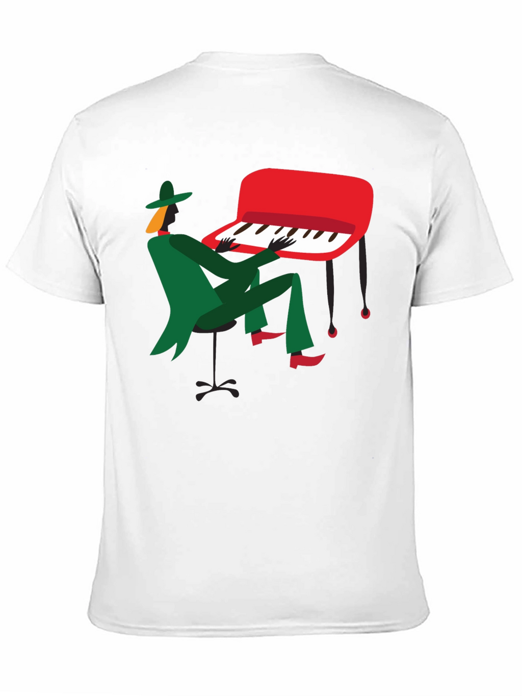 Jazz Musician Graphic T-Shirt - Black Tee