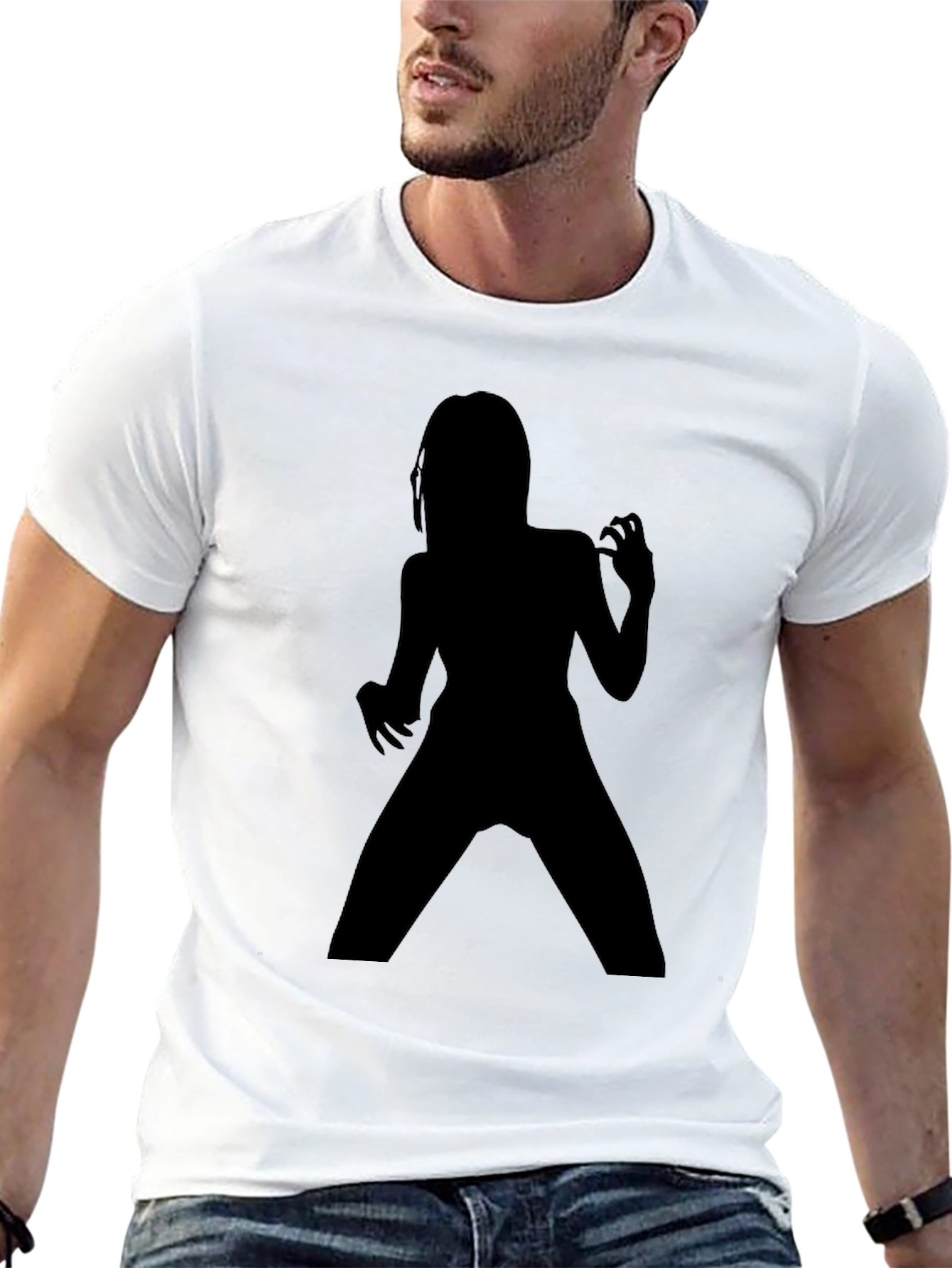 Zombie Silhouette T-Shirt - Mens Black Tee