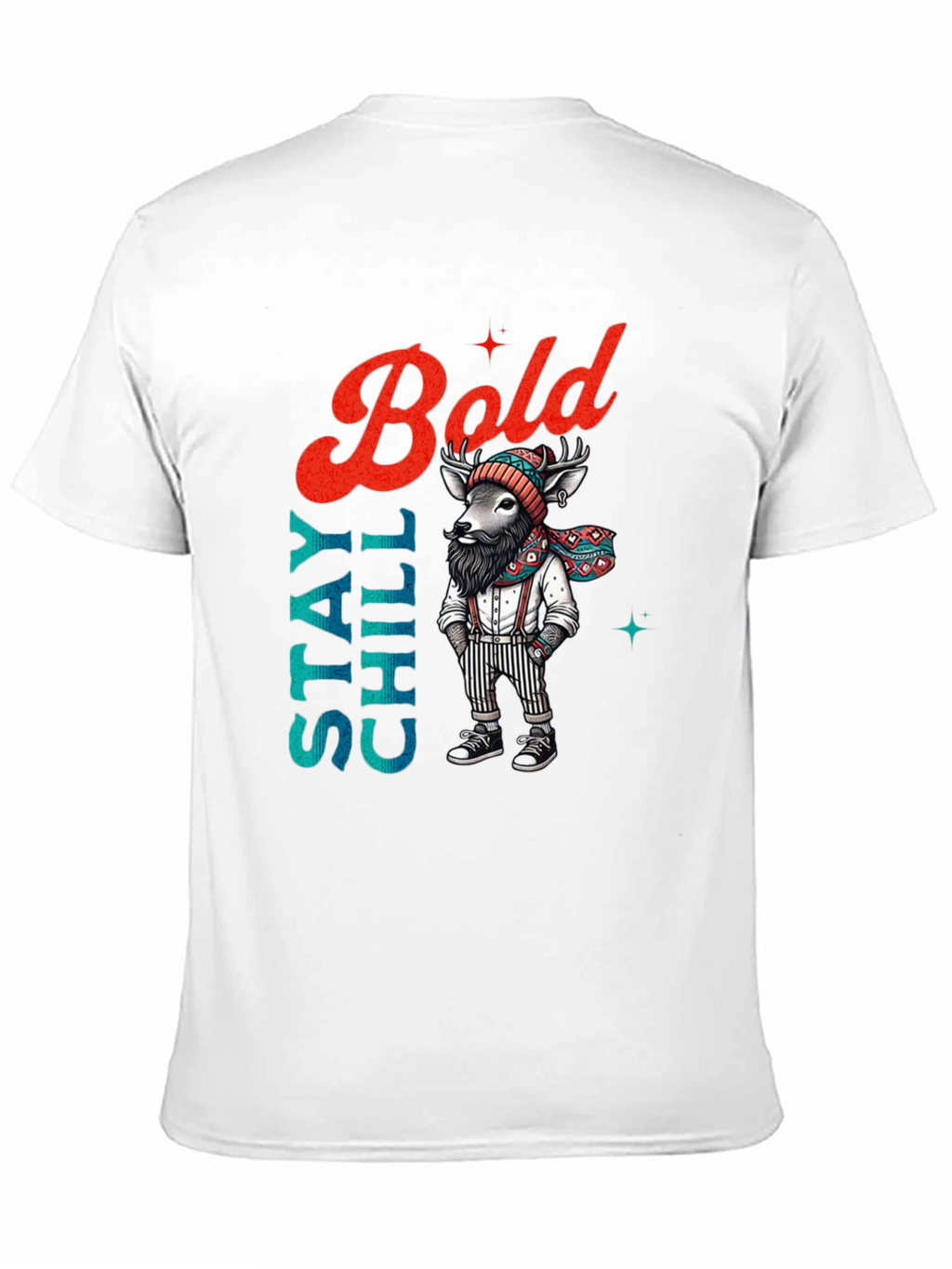 Stay Chill Bold Deer Graphic Tee
