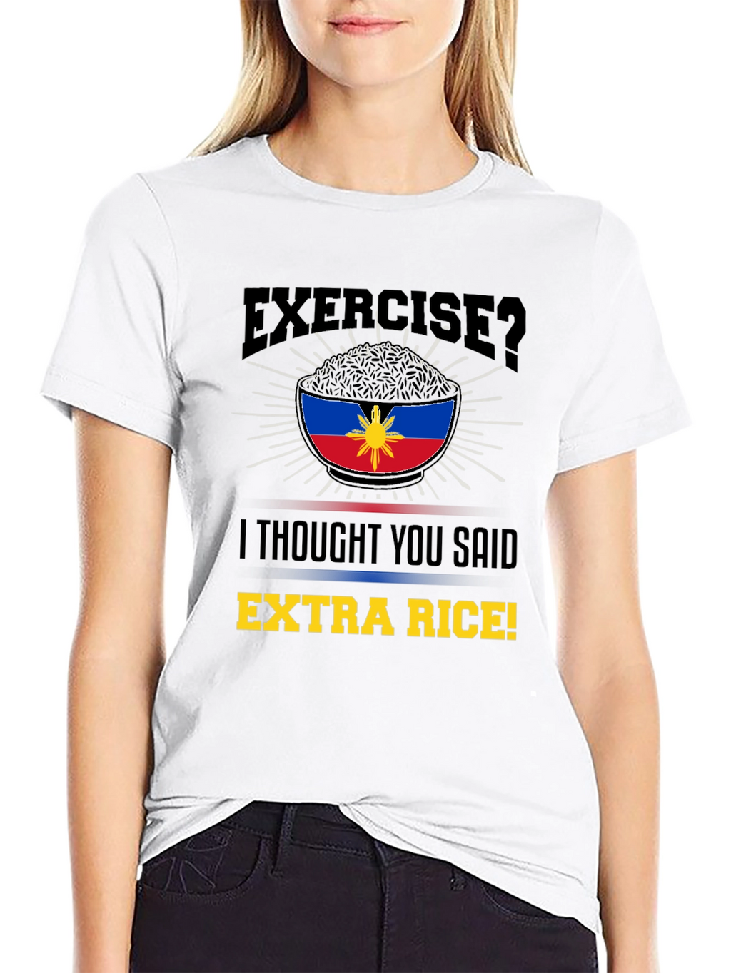 Extra Rice Shirt: Funny Filipino Foodie Tee