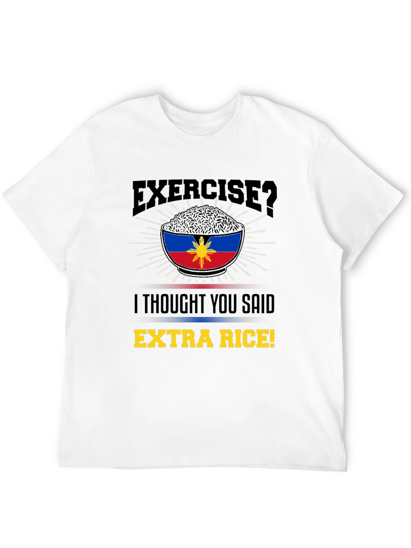 Extra Rice Shirt: Funny Filipino Foodie Tee