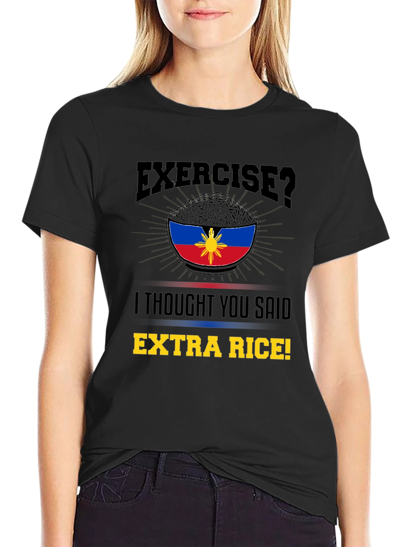 Extra Rice Shirt: Funny Filipino Foodie Tee