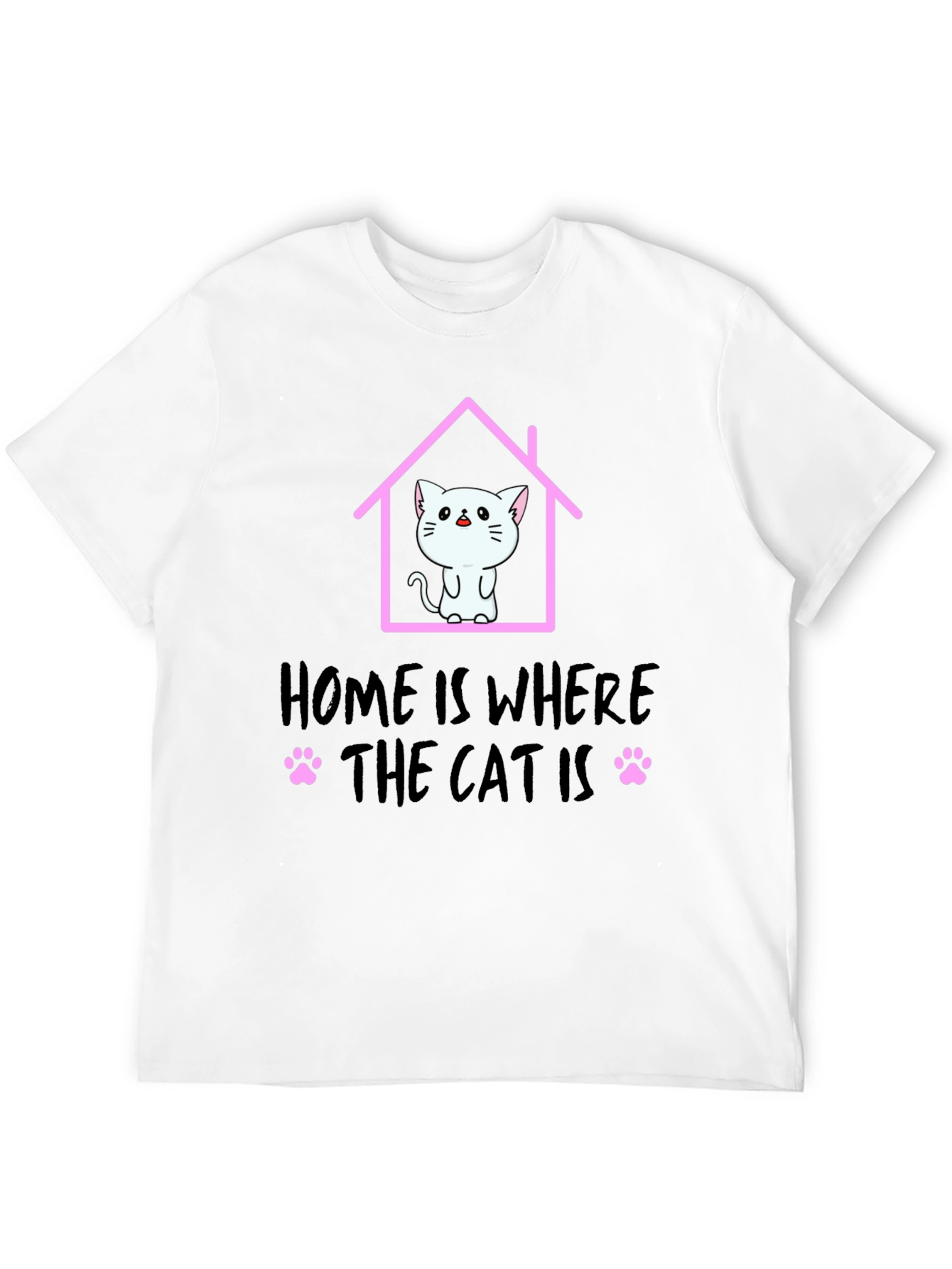 Home Is Where The Cat Is T-Shirt Cat Lover Tee