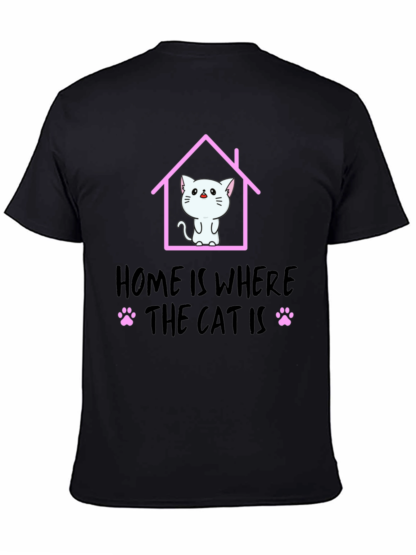Home Is Where The Cat Is T-Shirt Cat Lover Tee
