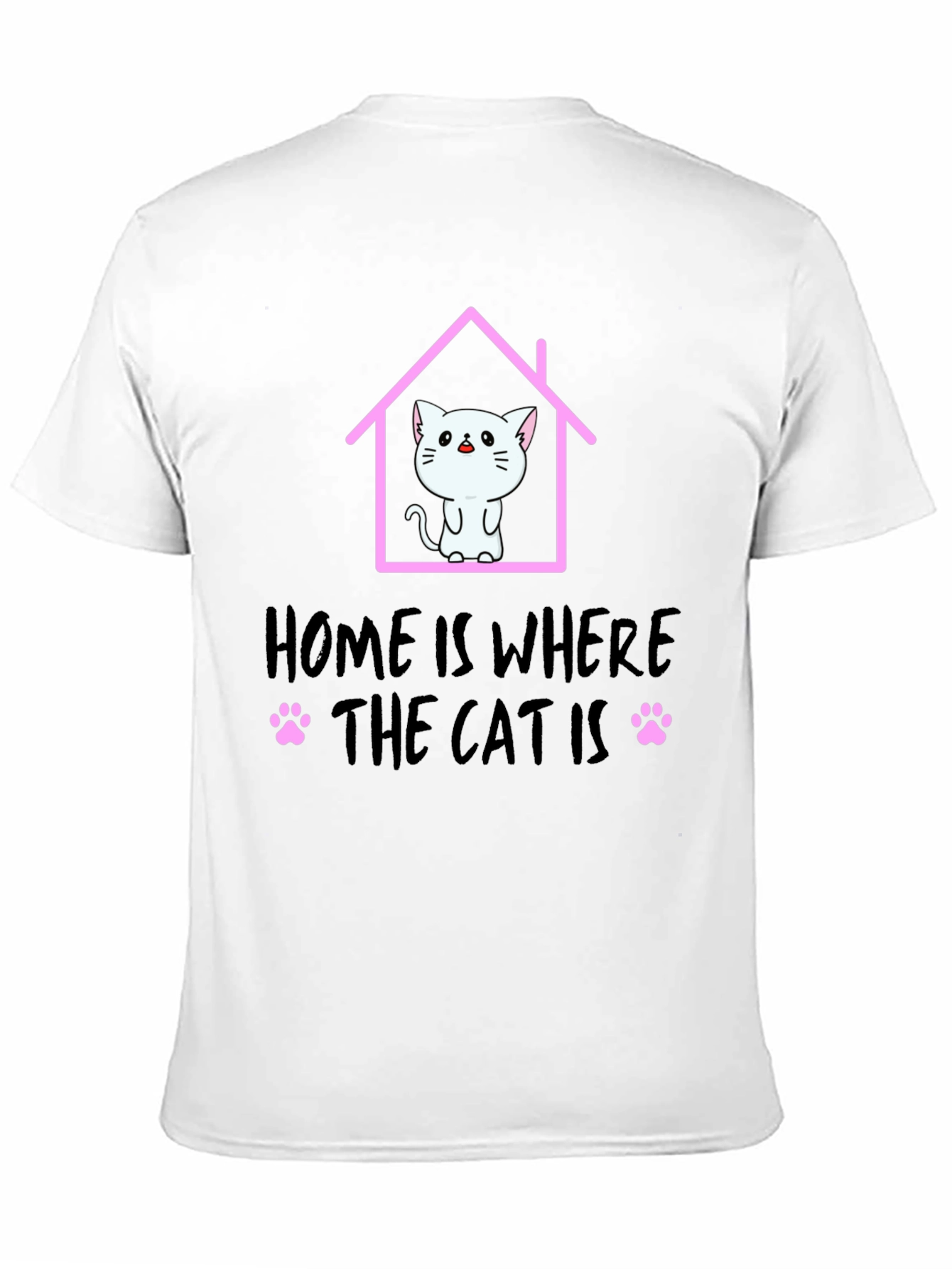 Home Is Where The Cat Is T-Shirt Cat Lover Tee