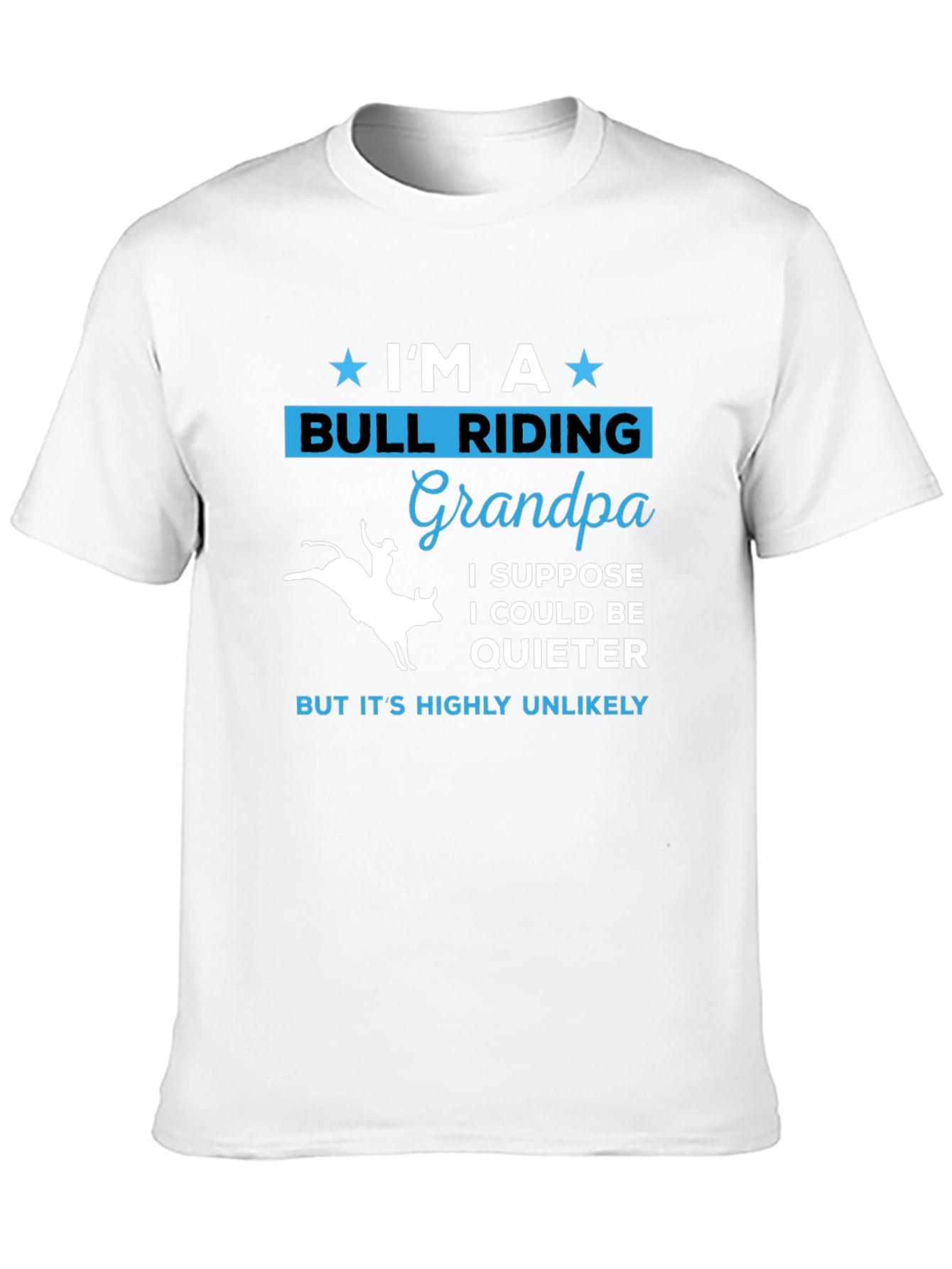 Bull Riding Grandpa T-Shirt - Quirky Graphic Tee