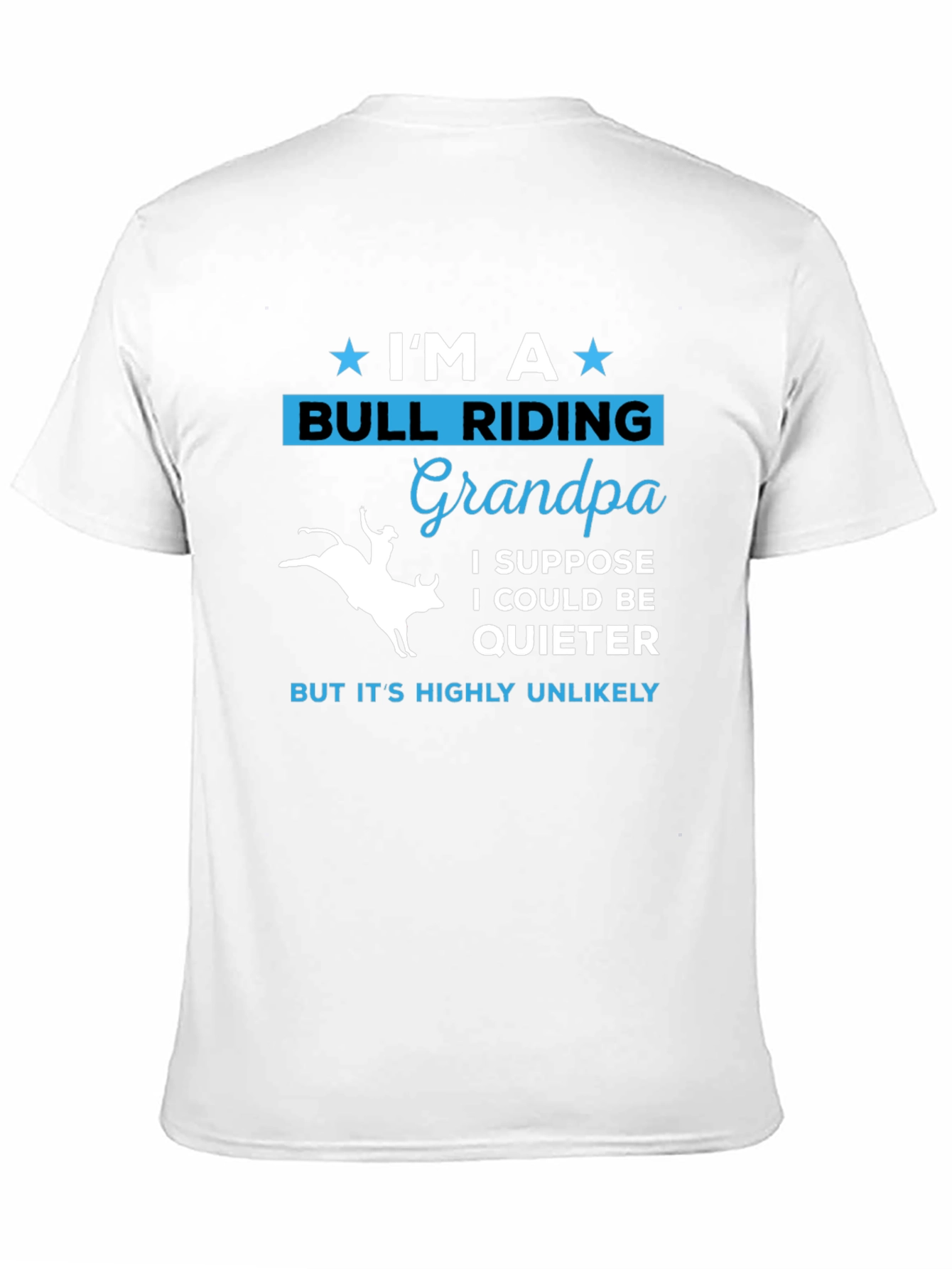 Bull Riding Grandpa T-Shirt - Quirky Graphic Tee