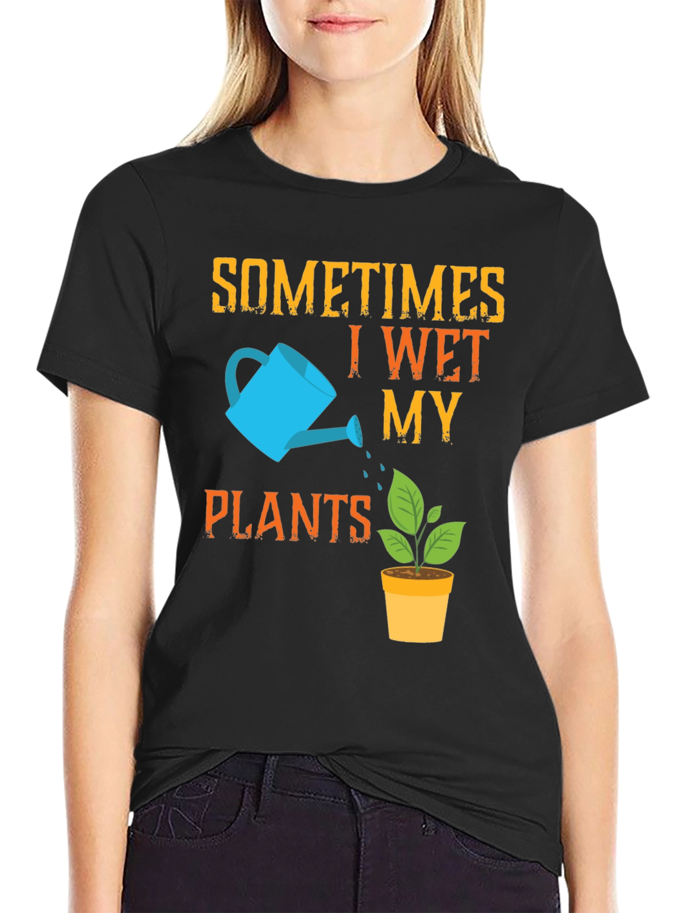 Funny Gardening T-Shirt - I Wet My Plants
