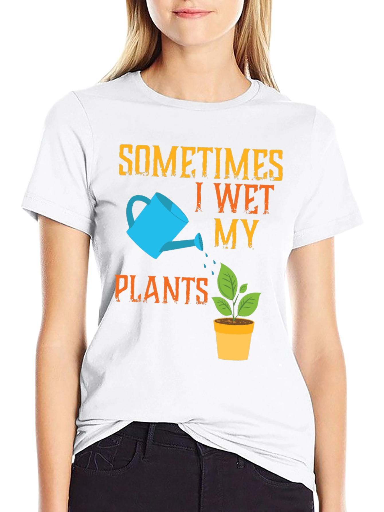 Funny Gardening T-Shirt - I Wet My Plants
