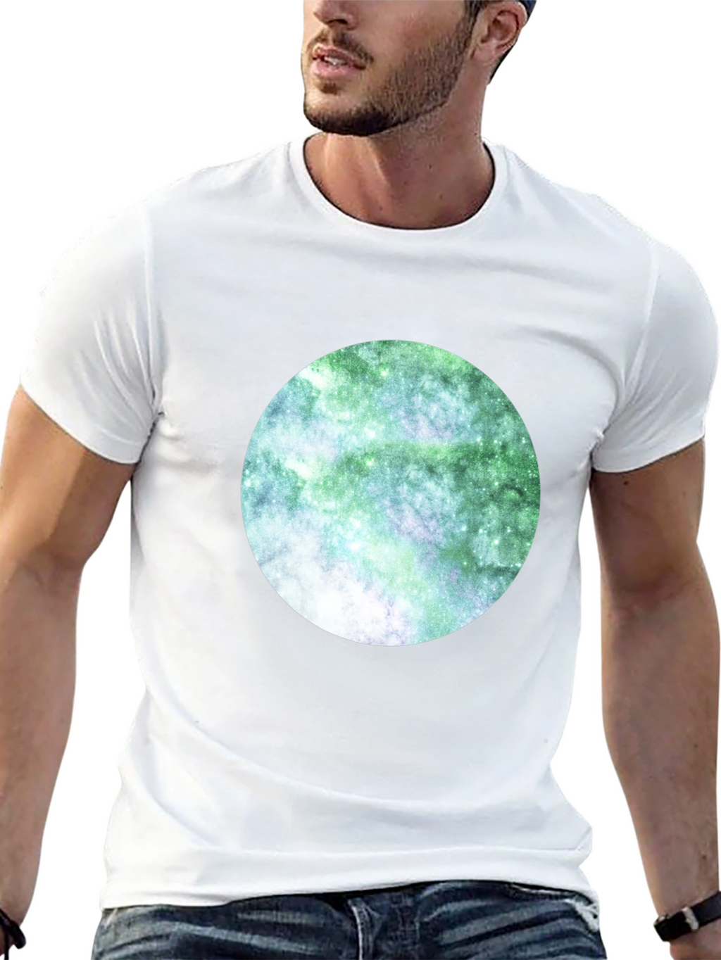 Galaxy Circle Black T-Shirt