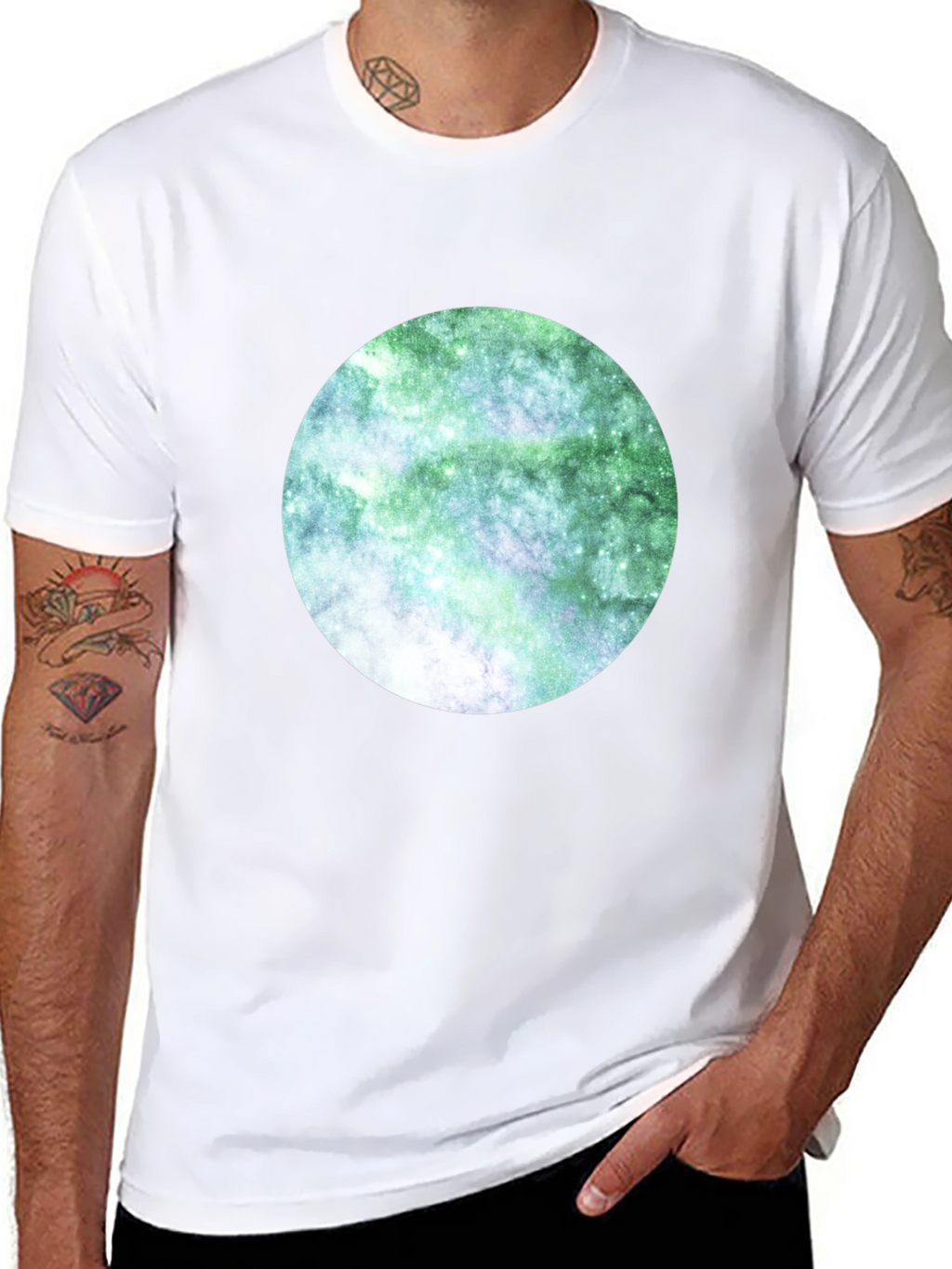 Galaxy Circle Black T-Shirt