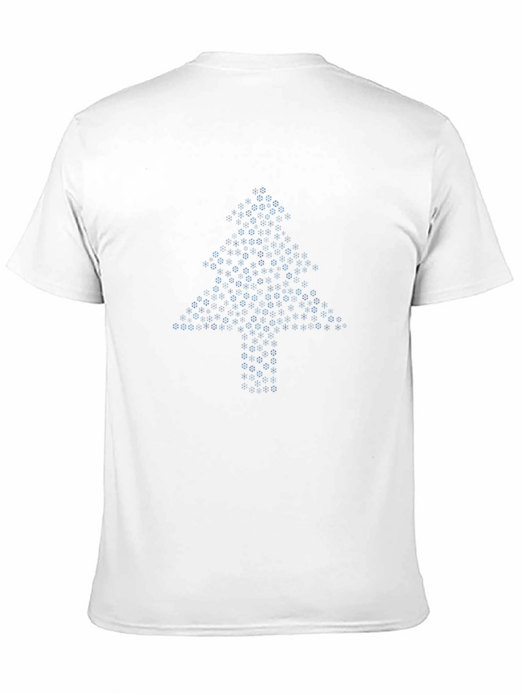 Geometric Christmas Tree T-Shirt - Black