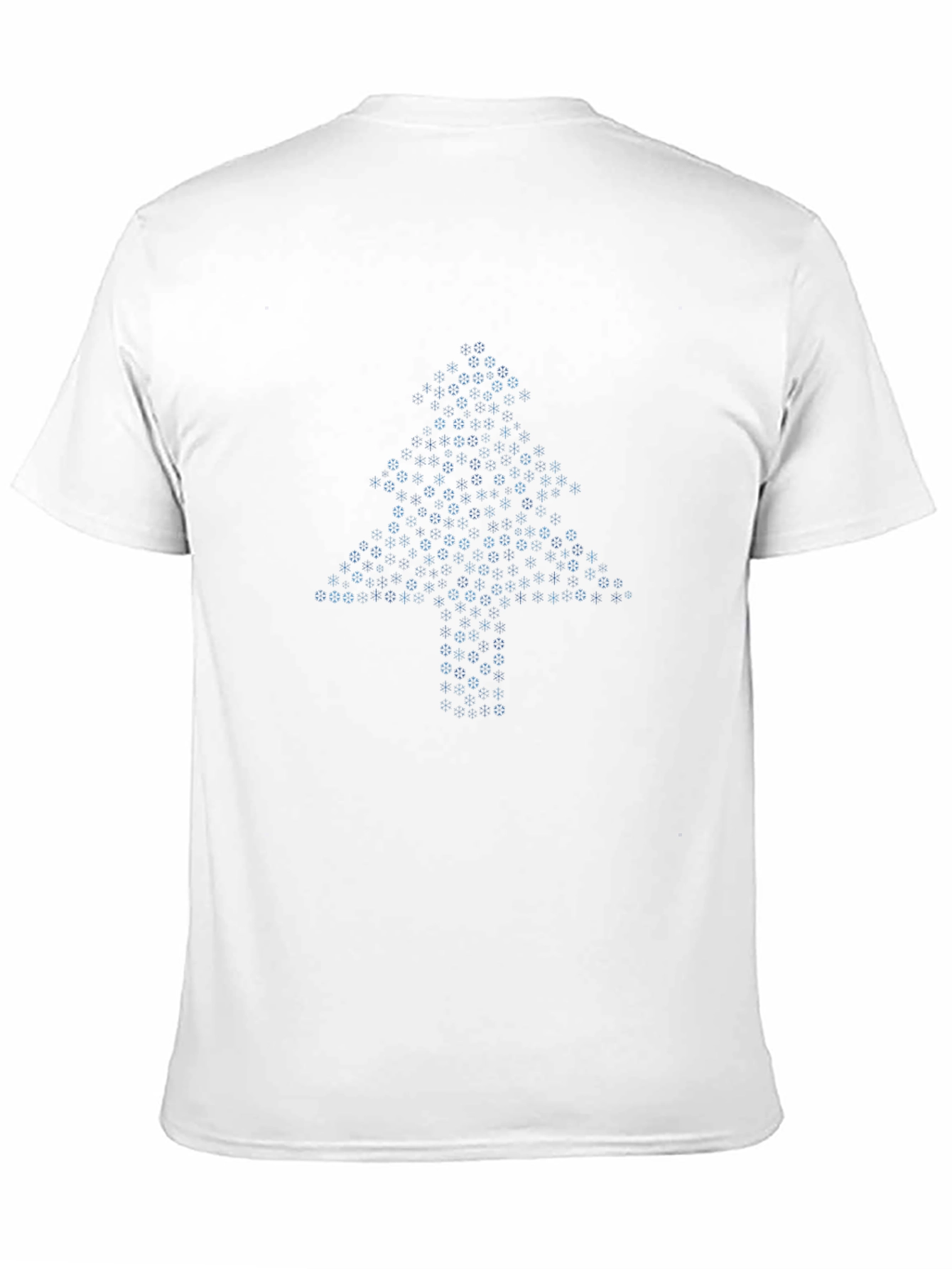 Geometric Christmas Tree T-Shirt - Black