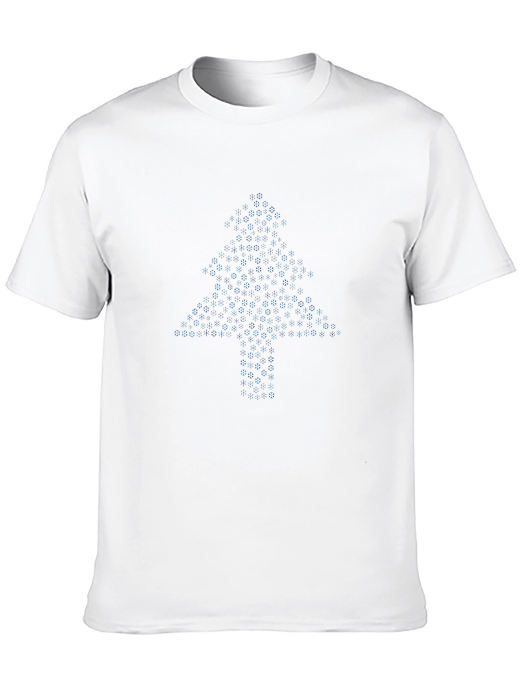 Geometric Christmas Tree T-Shirt - Black