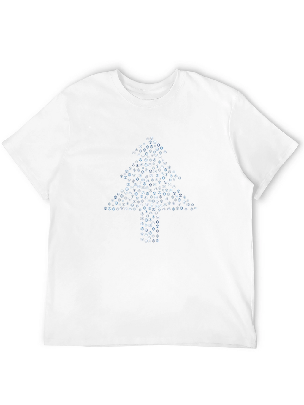 Geometric Christmas Tree T-Shirt - Black