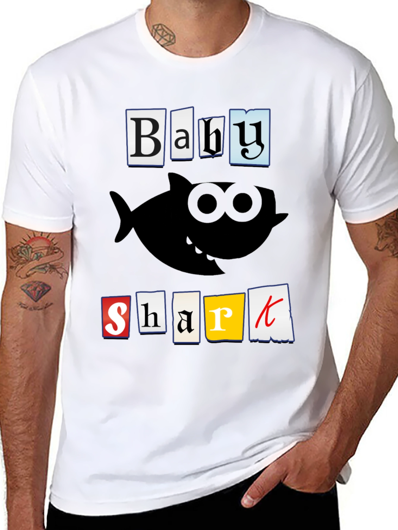 Baby Shark Graphic T-Shirt - Black