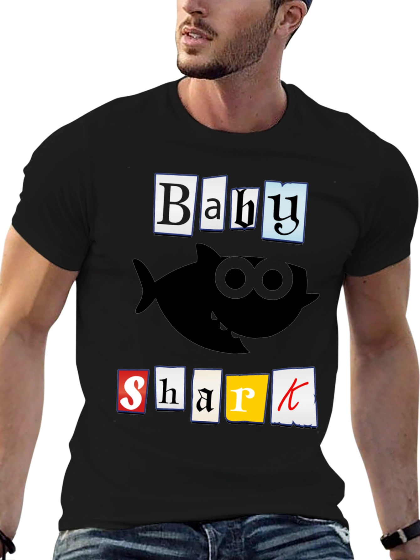 Baby Shark Graphic T-Shirt - Black