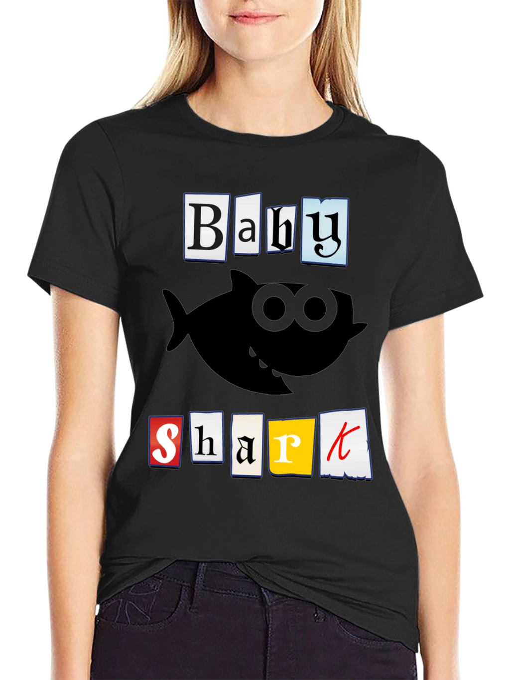 Baby Shark Graphic T-Shirt - Black