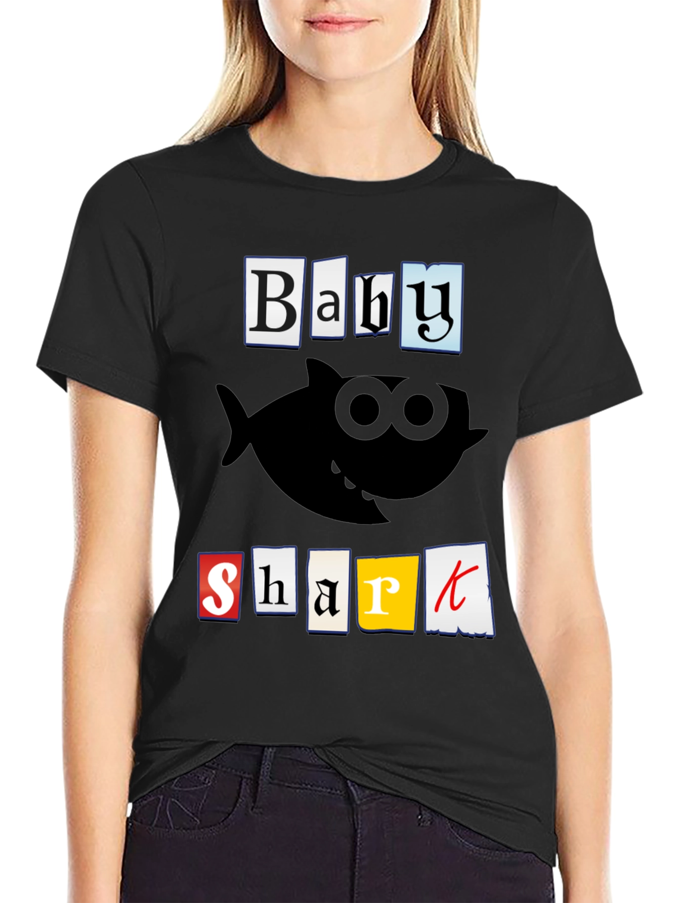 Baby Shark Graphic T-Shirt - Black