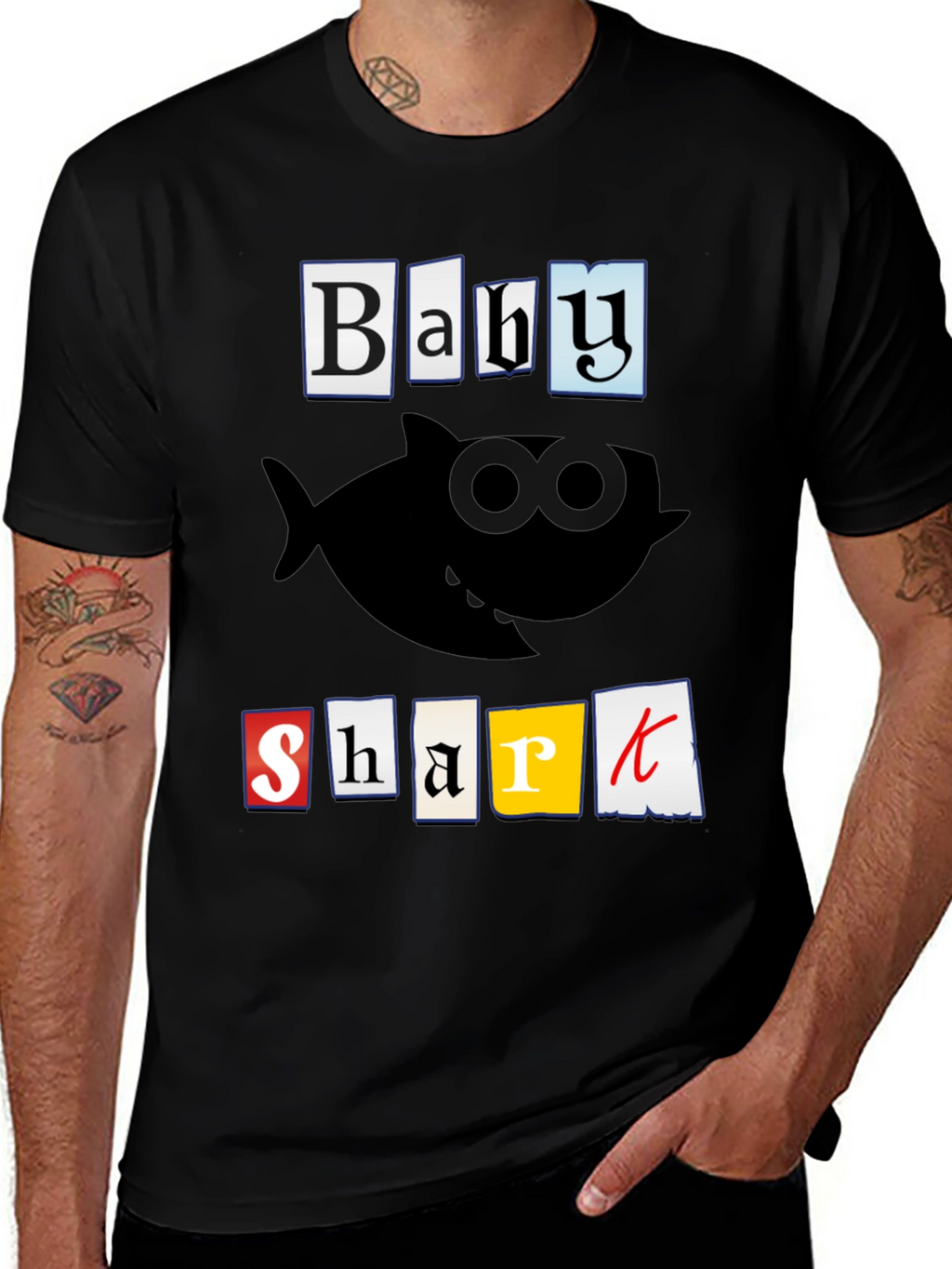 Baby Shark Graphic T-Shirt - Black