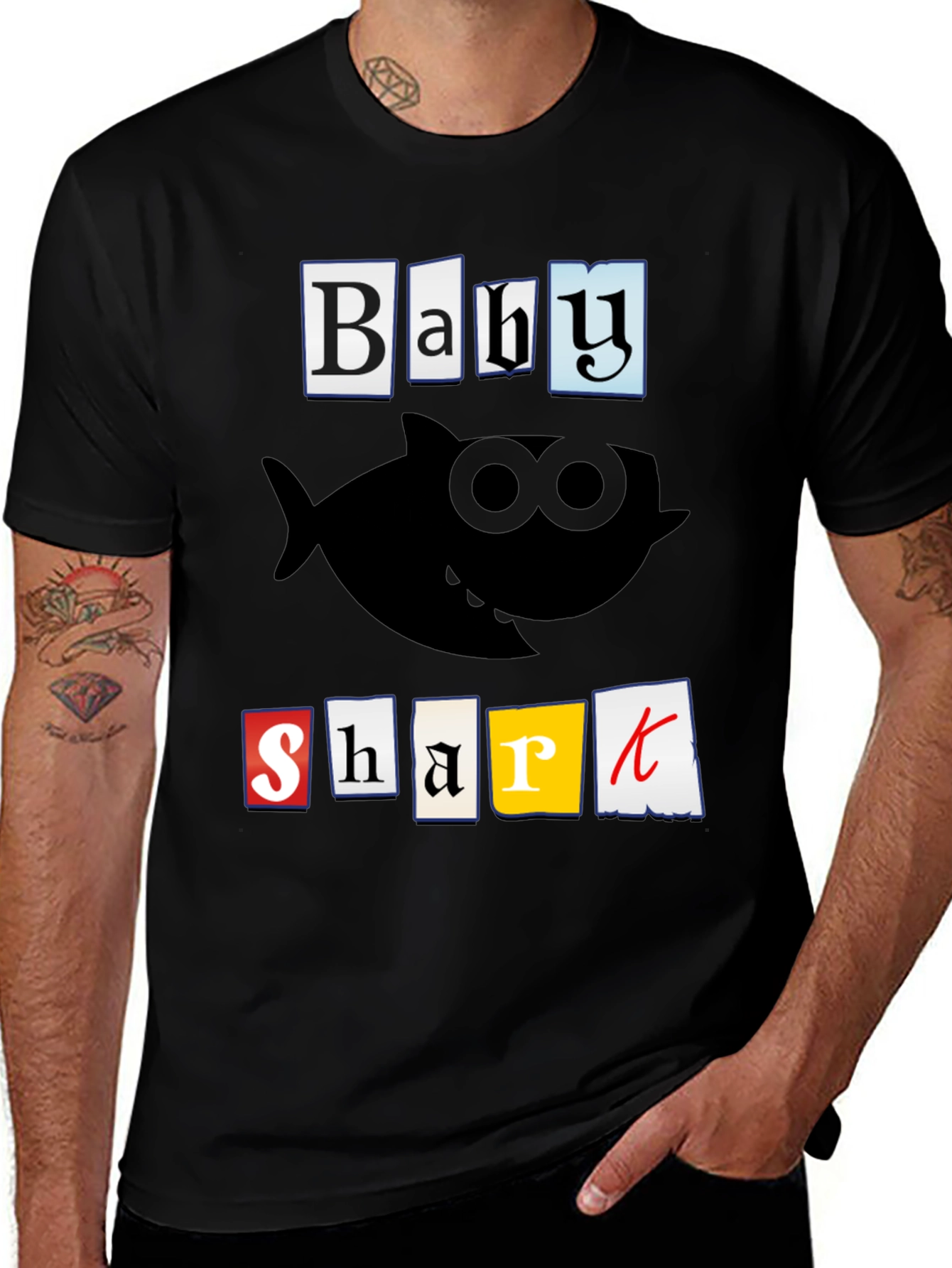 Baby Shark Graphic T-Shirt - Black