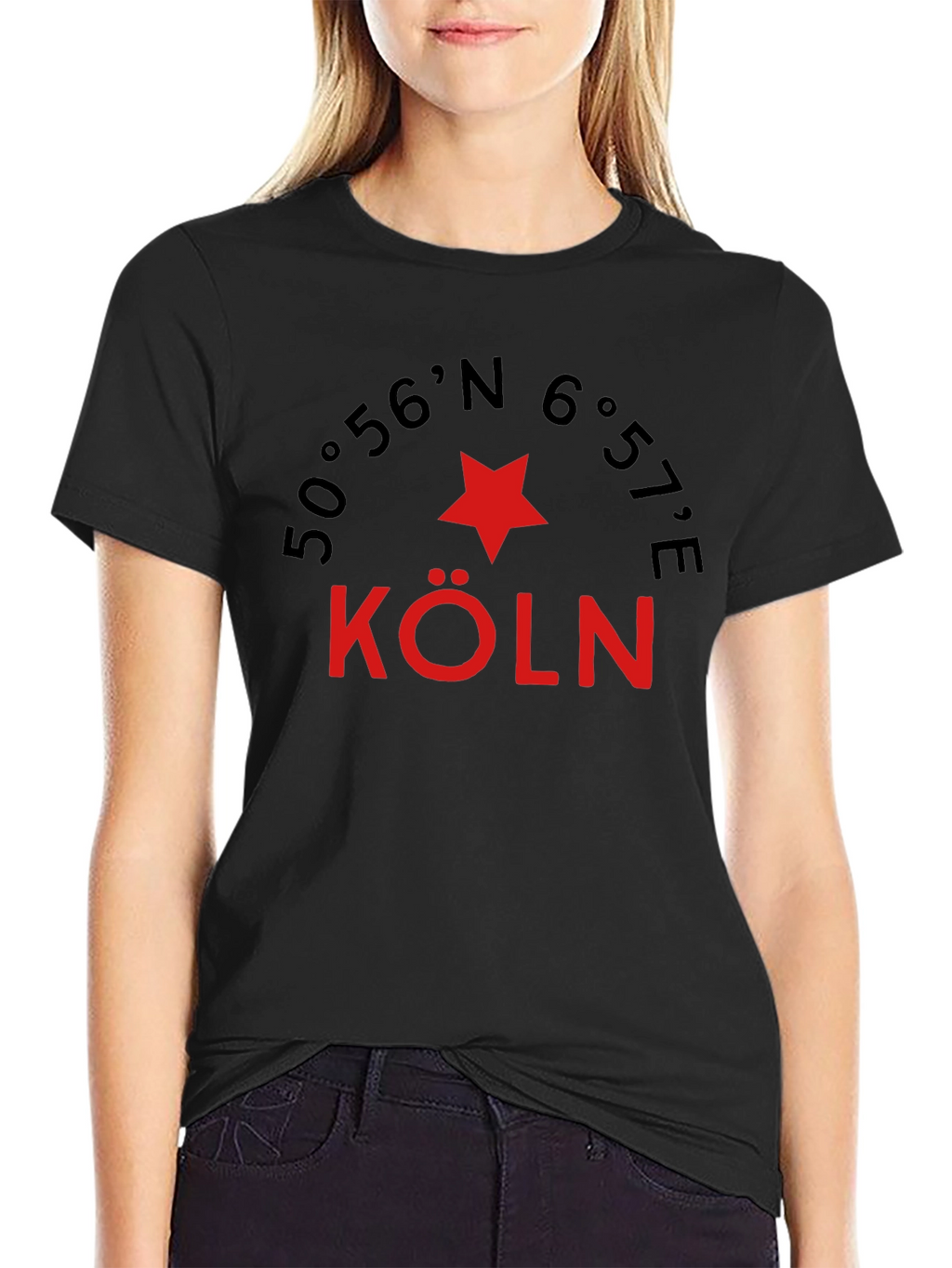 Cologne Germany Coordinates Graphic Tee