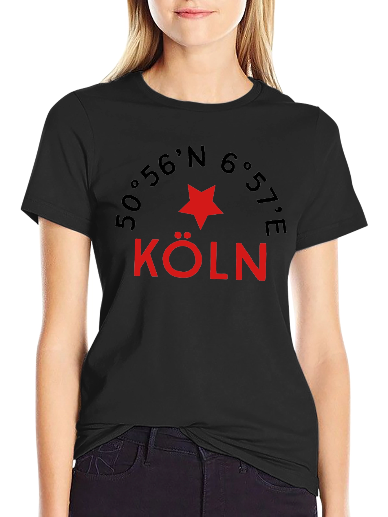 Cologne Germany Coordinates Graphic Tee