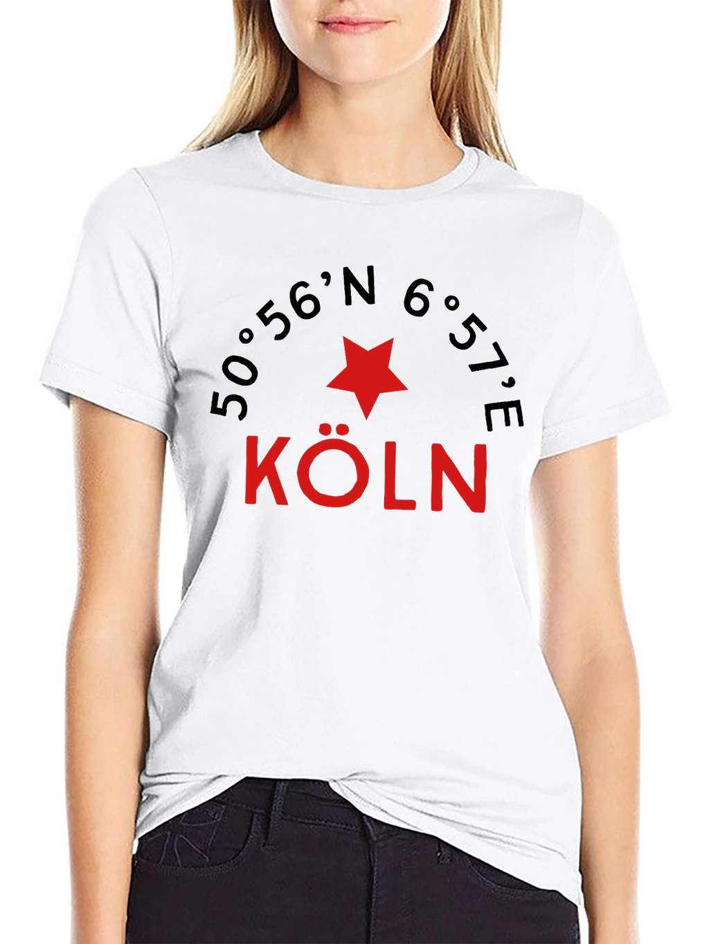 Cologne Germany Coordinates Graphic Tee