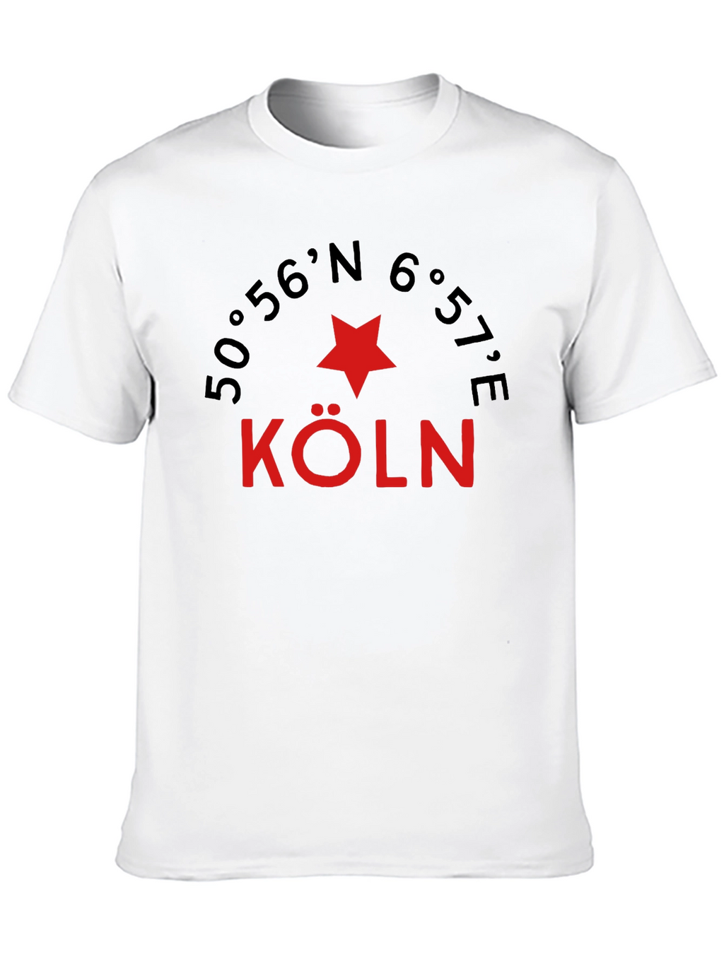 Cologne Germany Coordinates Graphic Tee