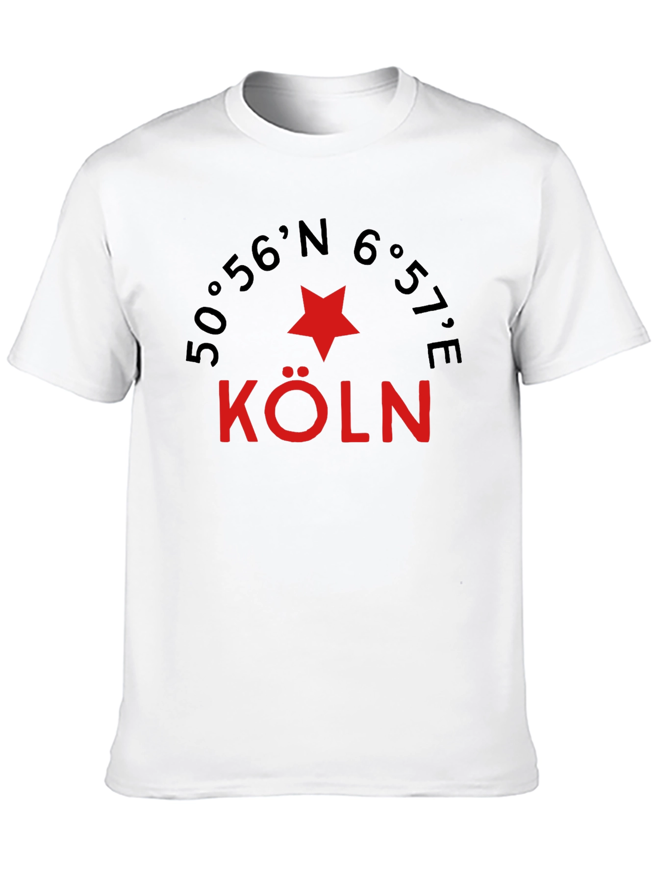Cologne Germany Coordinates Graphic Tee