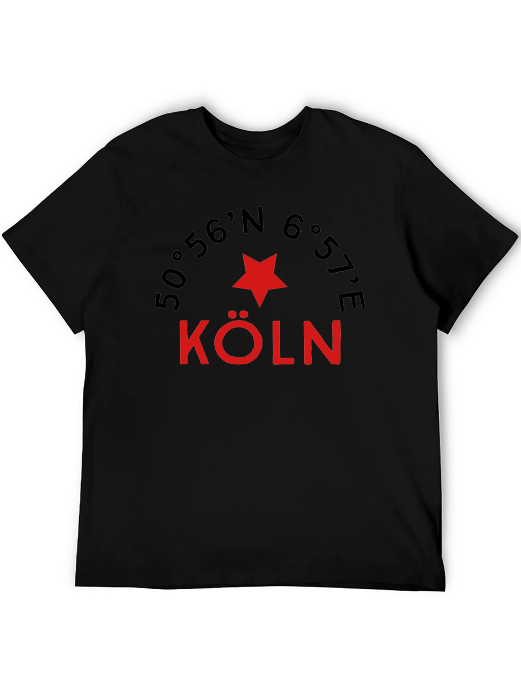 Cologne Germany Coordinates Graphic Tee