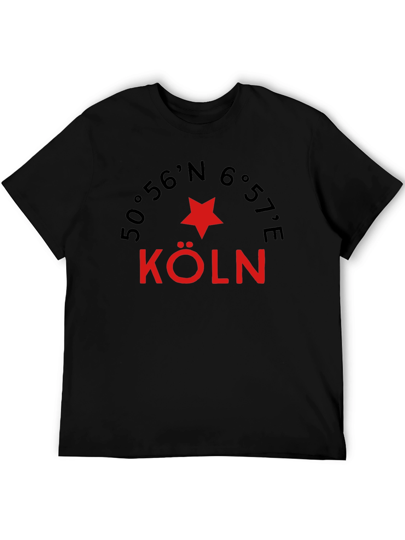 Cologne Germany Coordinates Graphic Tee