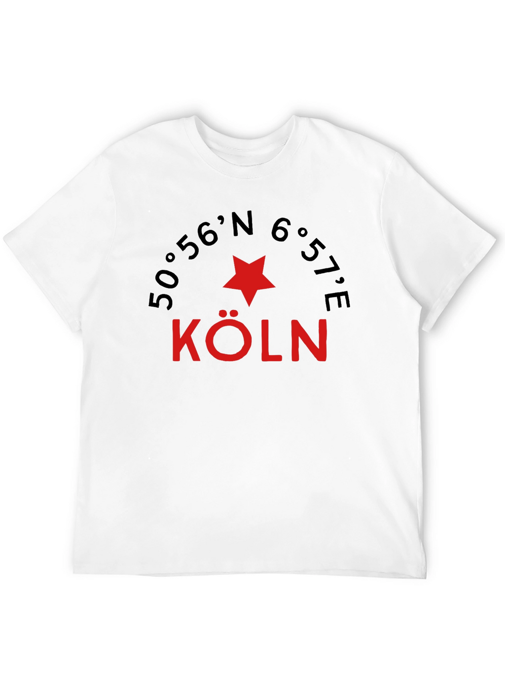 Cologne Germany Coordinates Graphic Tee