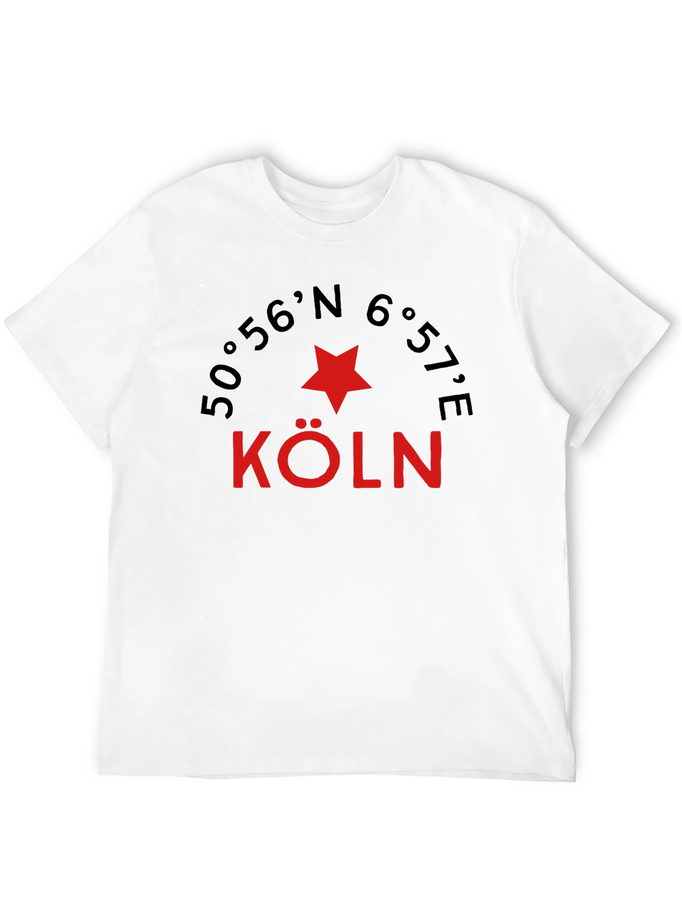 Cologne Germany Coordinates Graphic Tee