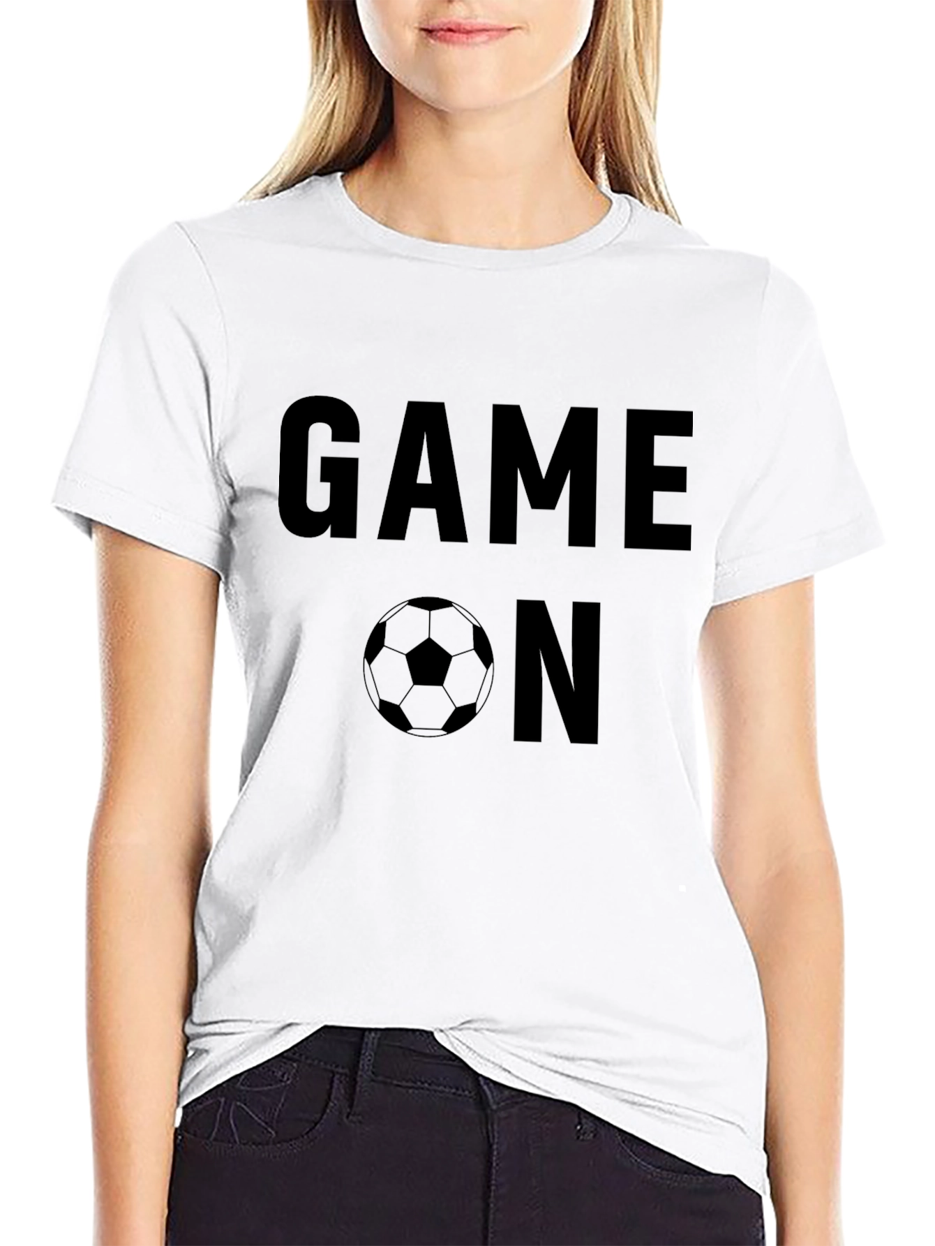Game On Soccer Graphic T-Shirt - Black