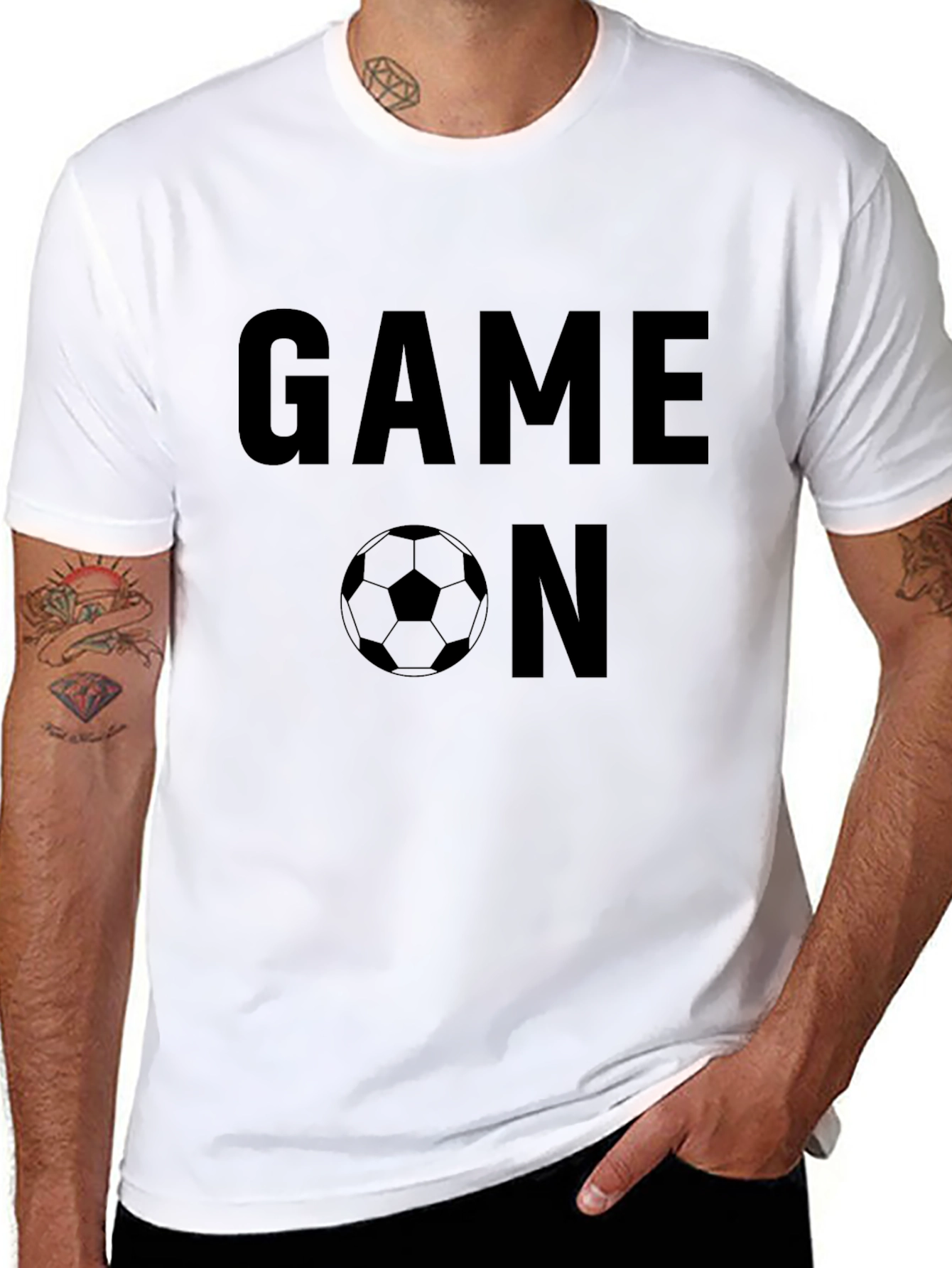 Game On Soccer Graphic T-Shirt - Black