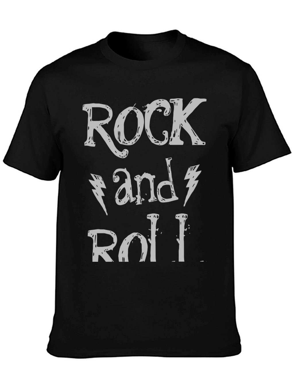 Rock and Roll Graphic Print T-Shirt