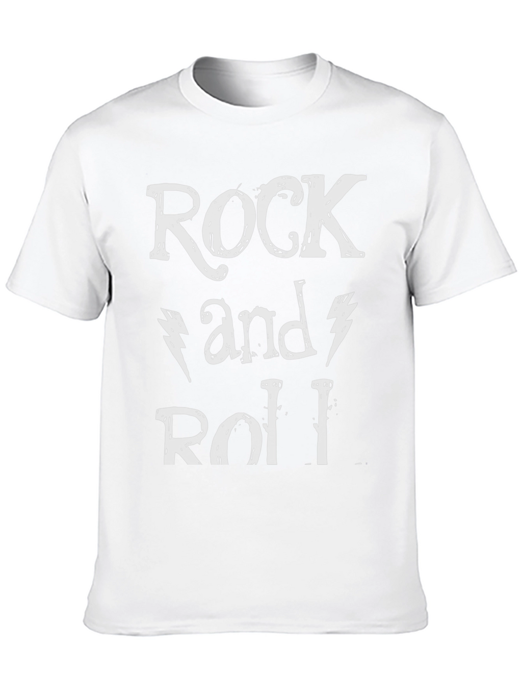 Rock and Roll Graphic Print T-Shirt