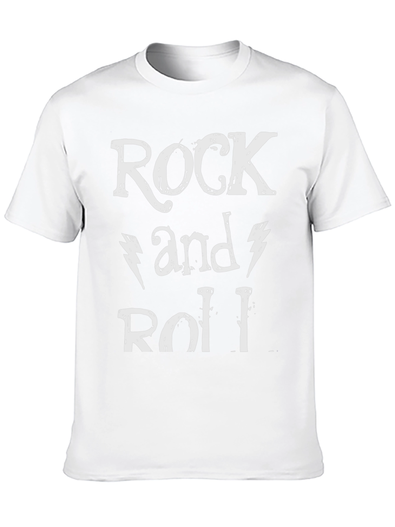 Rock and Roll Graphic Print T-Shirt