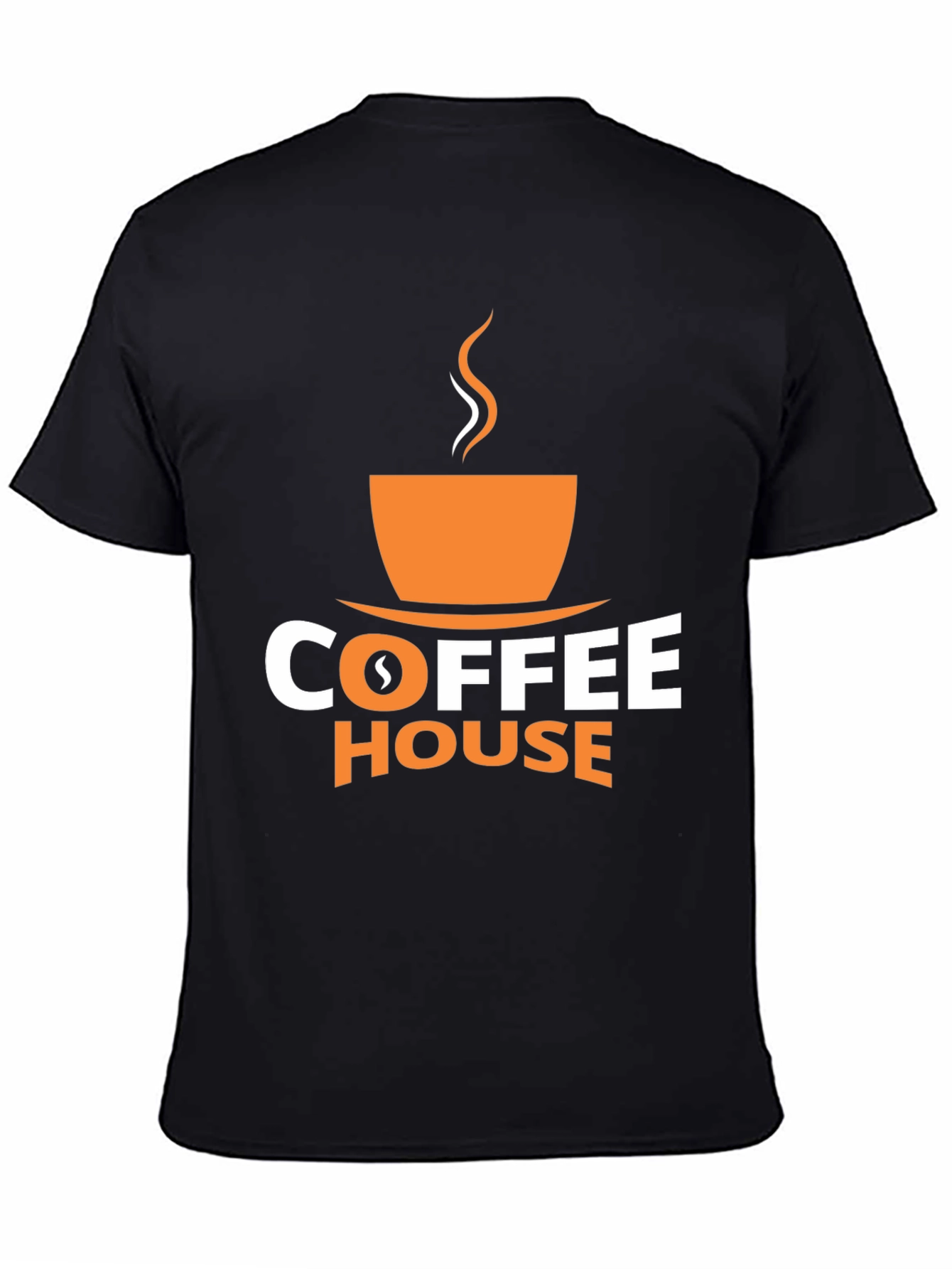 Coffee House Graphic Tee - Black Cotton Blend