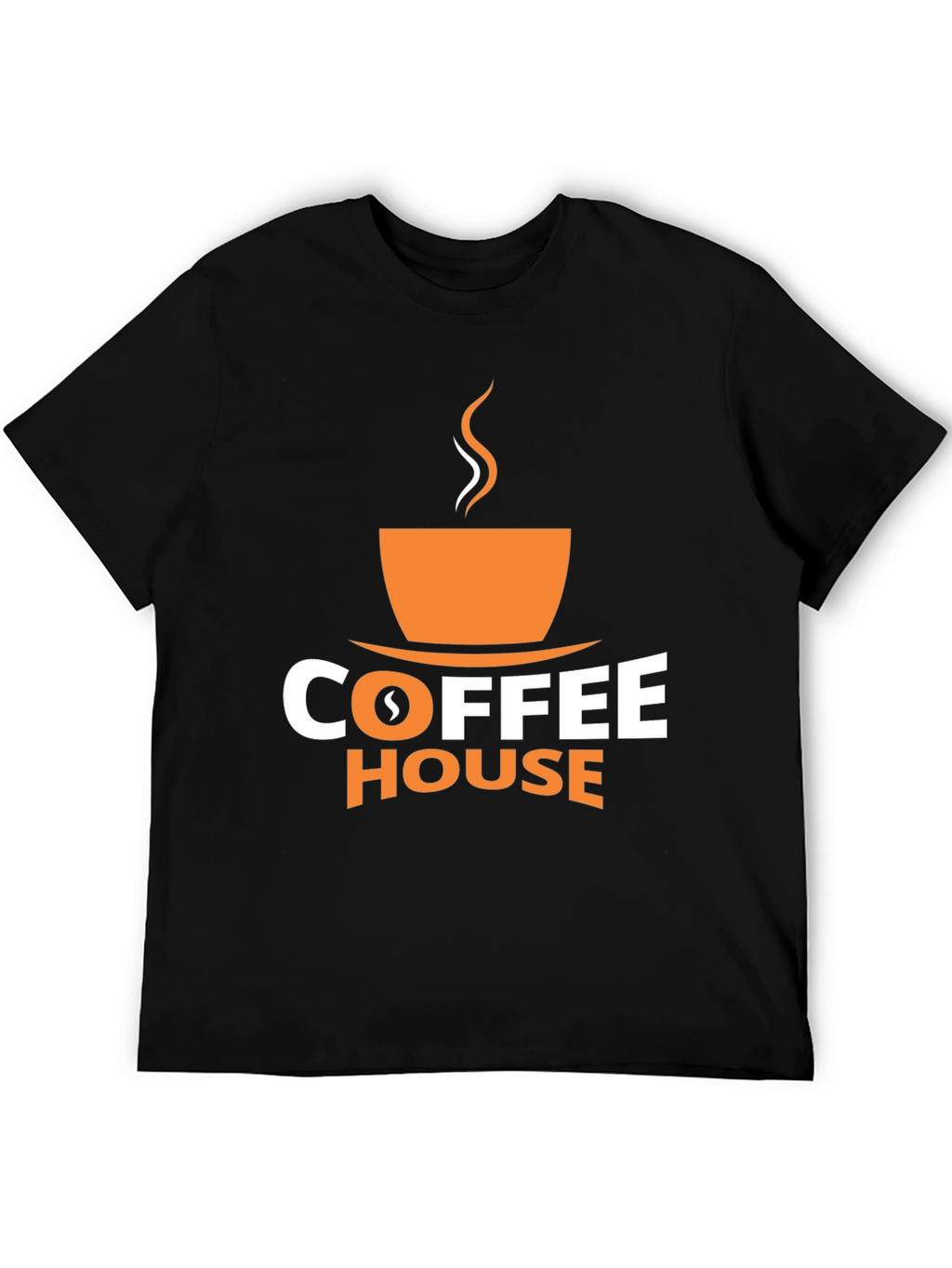 Coffee House Graphic Tee - Black Cotton Blend