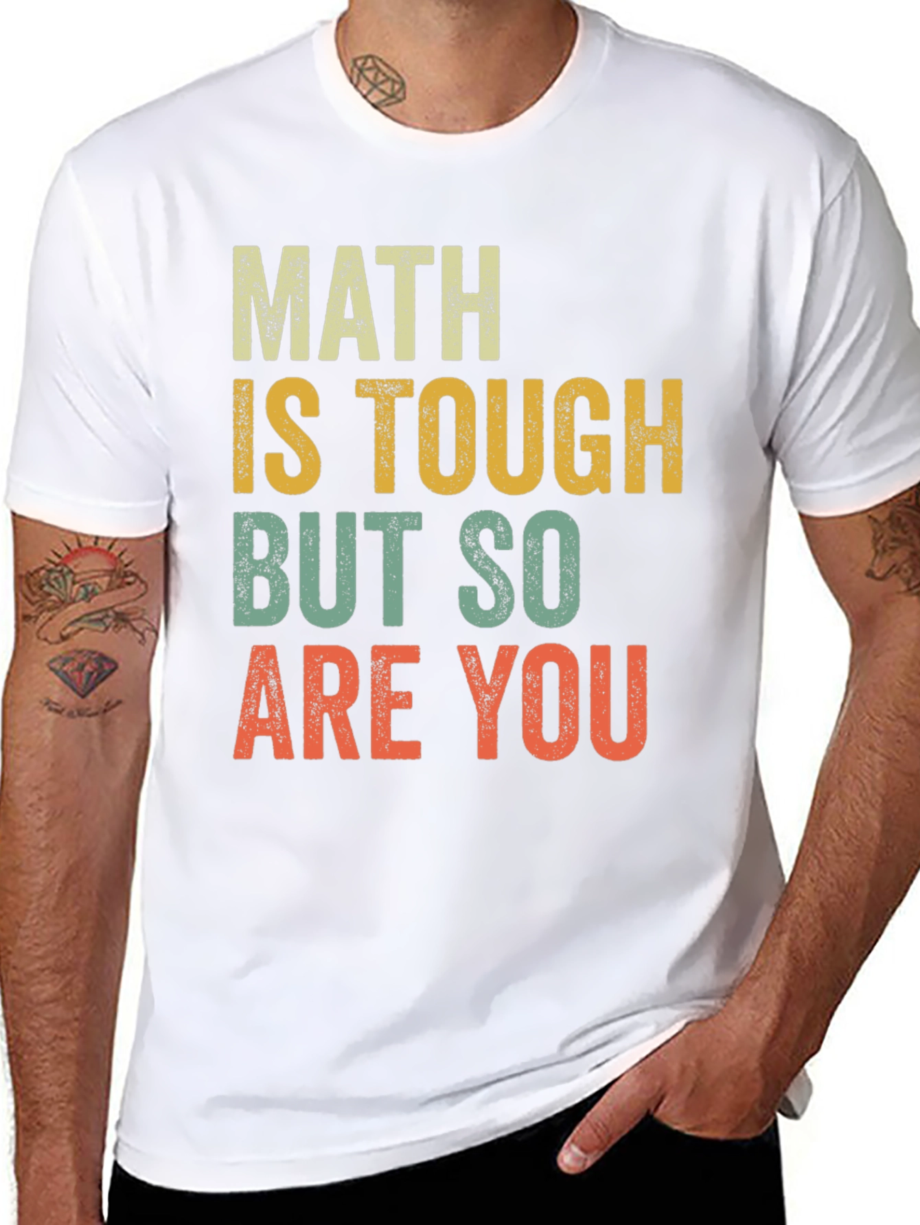 Math Is Tough T-Shirt - Vintage Style