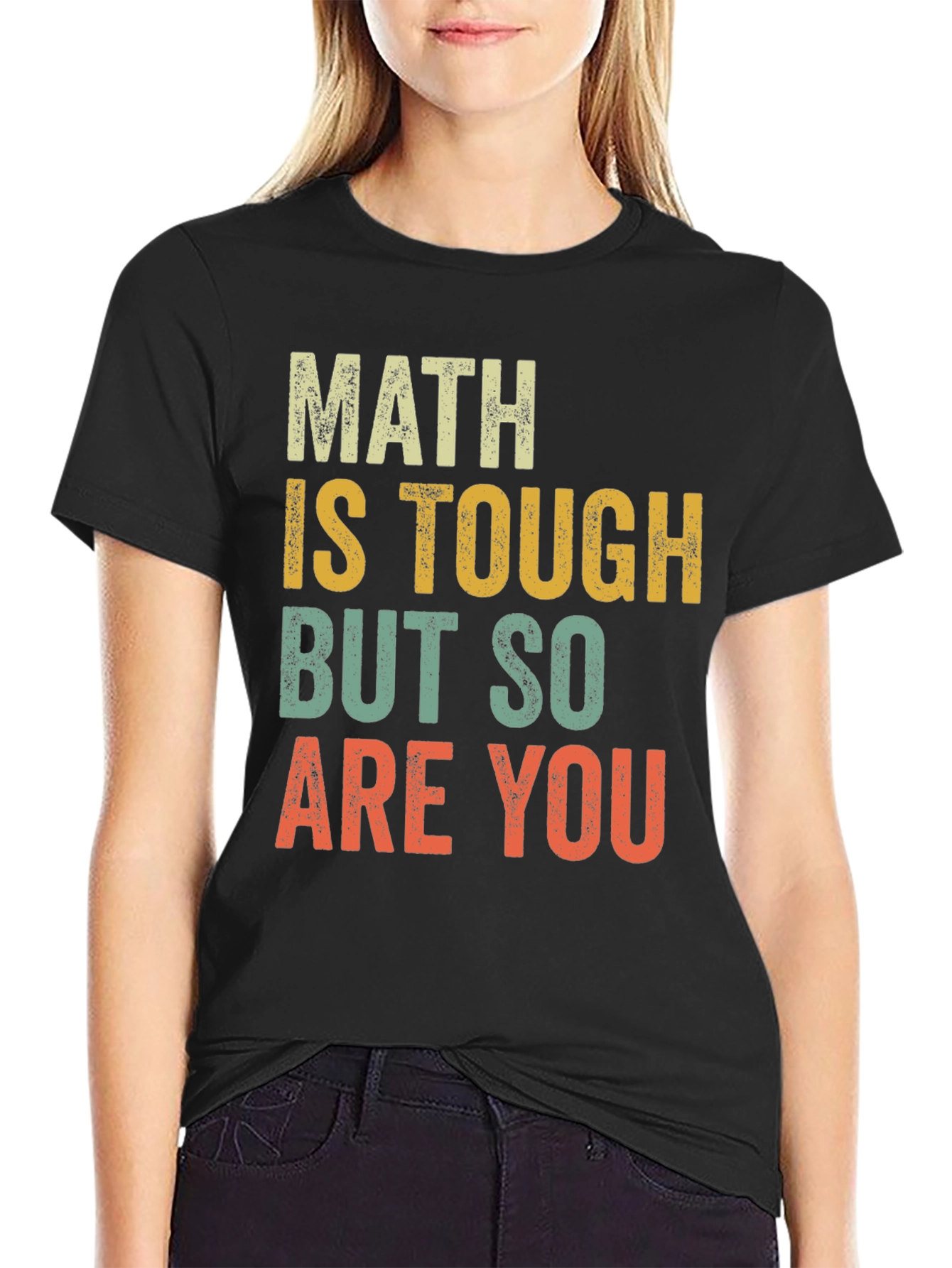 Math Is Tough T-Shirt - Vintage Style